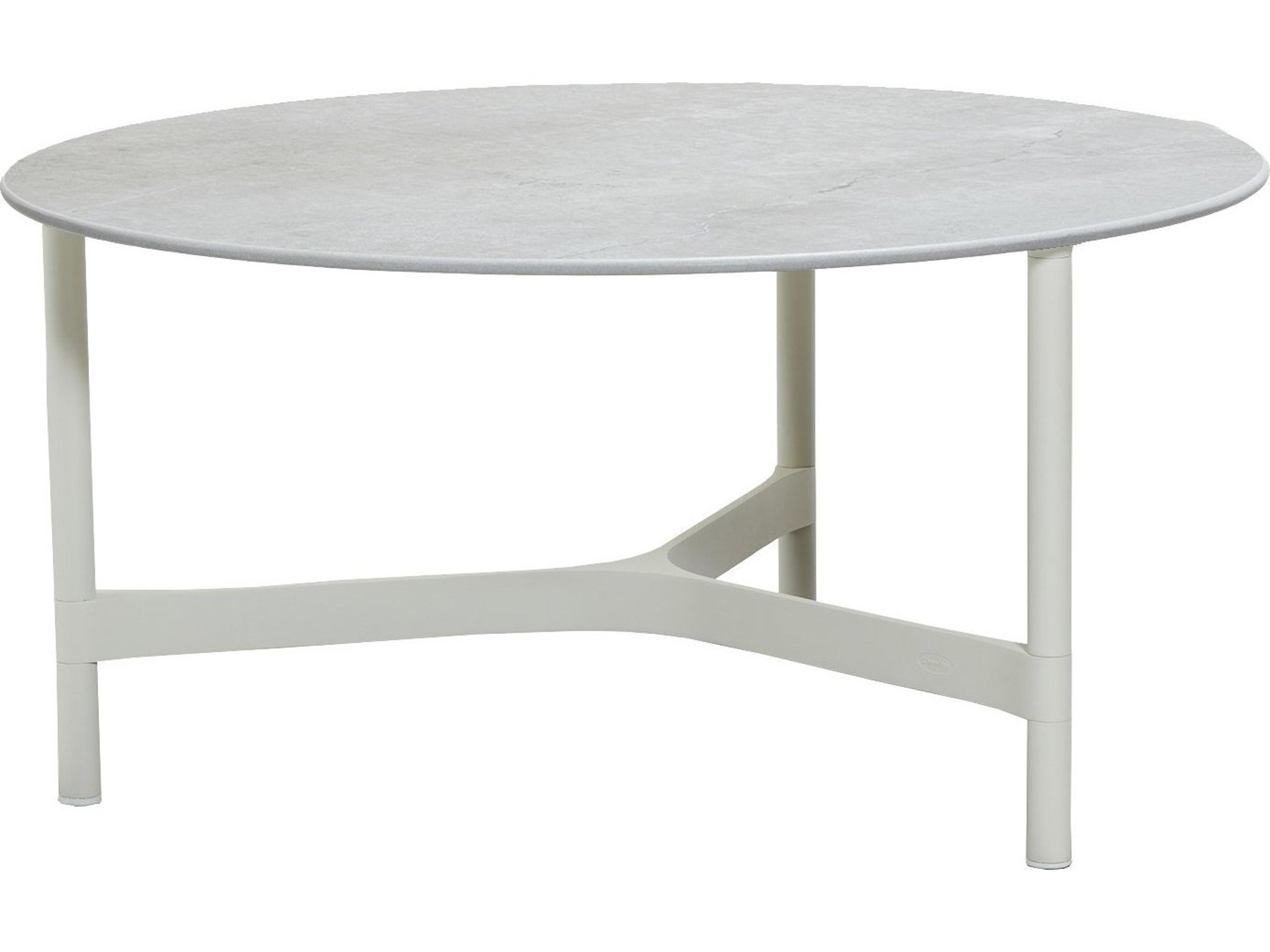 Cane Line Outdoor Twist Aluminum Large Coffee Table Base