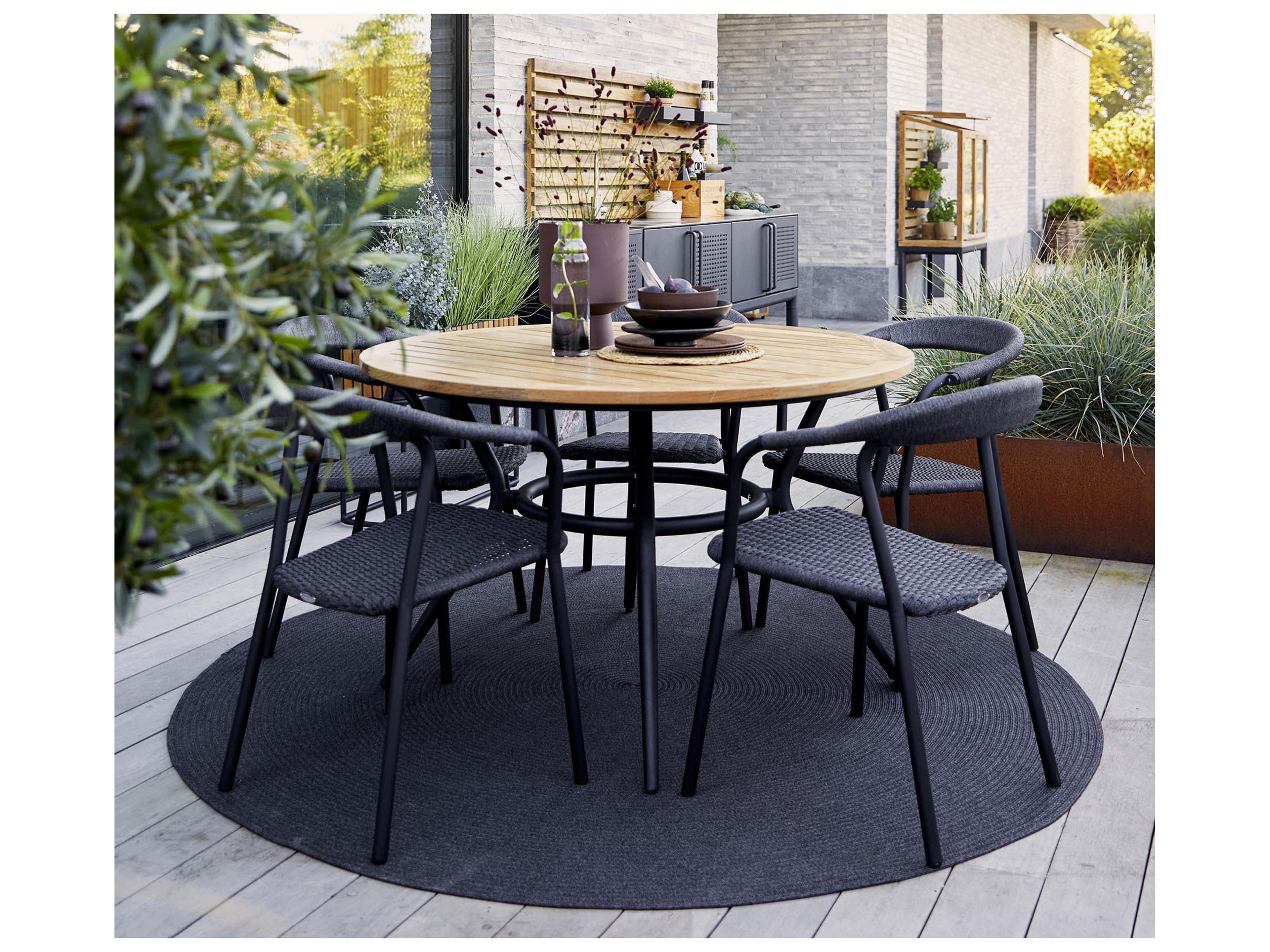 Cane Line Outdoor Joy Aluminum Round Dining Table Base
