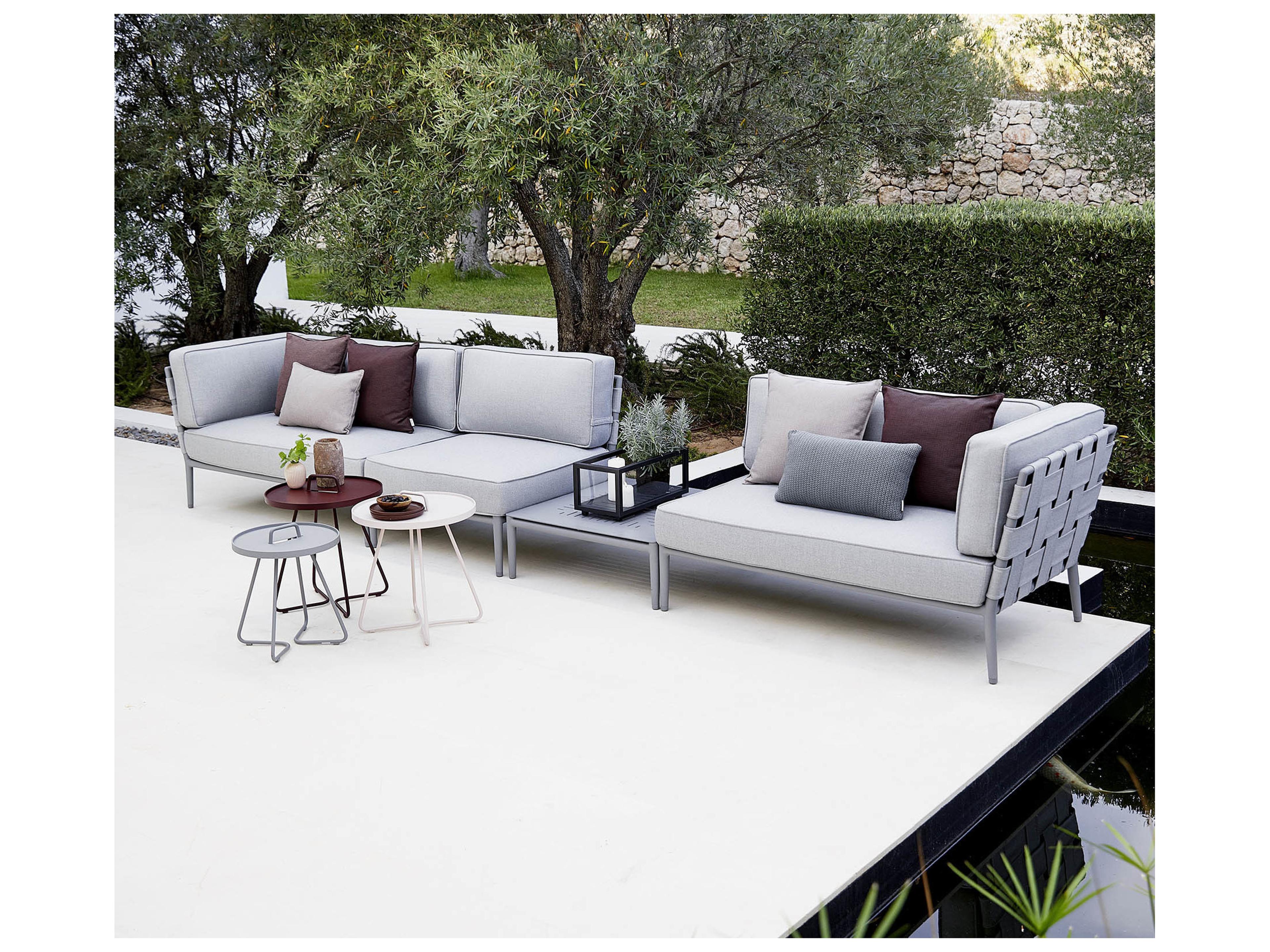 Cane Line Outdoor Conic Aluminum Square Coffee Table