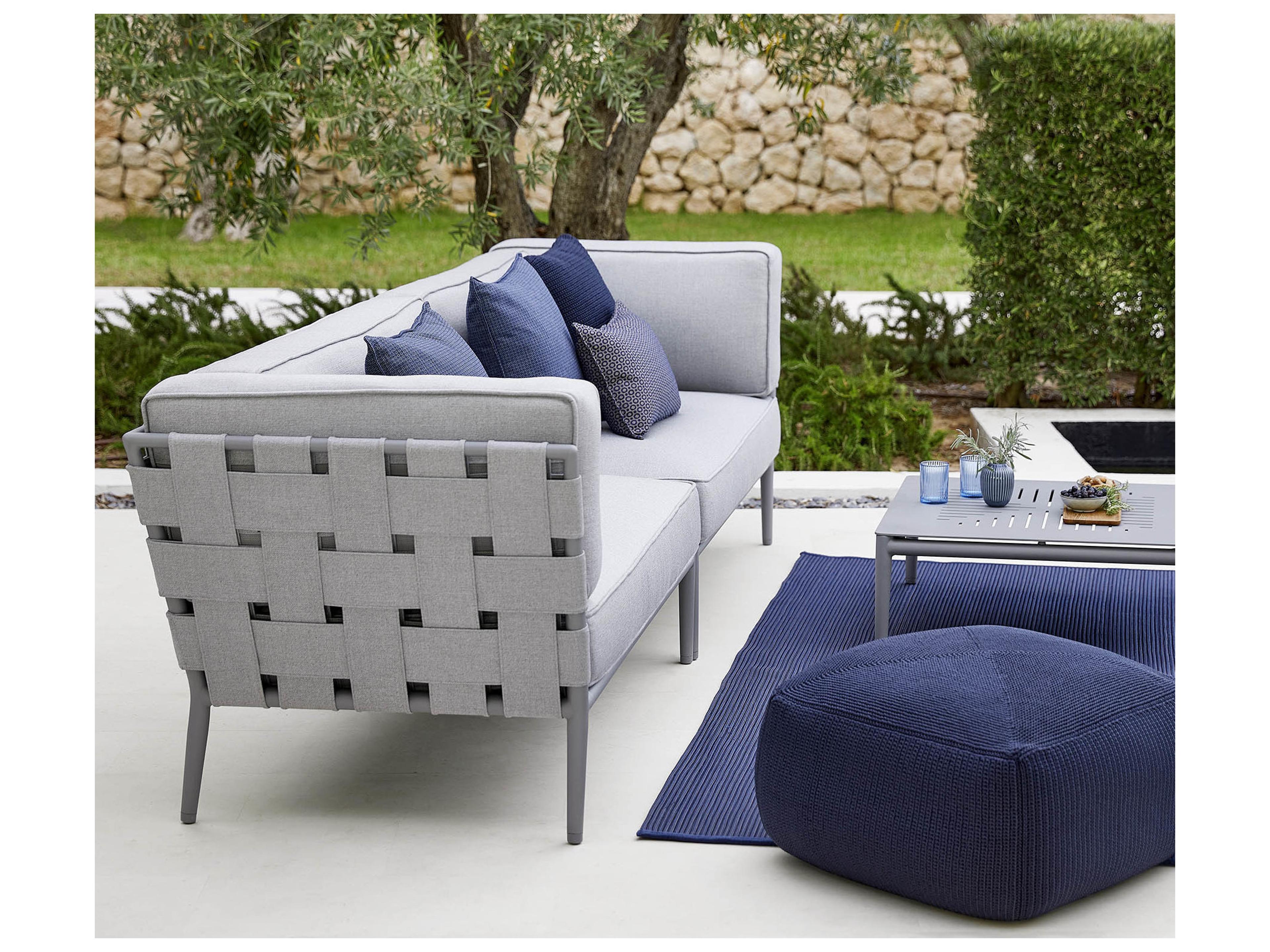 Cane Line Outdoor Conic Aluminum Square Coffee Table