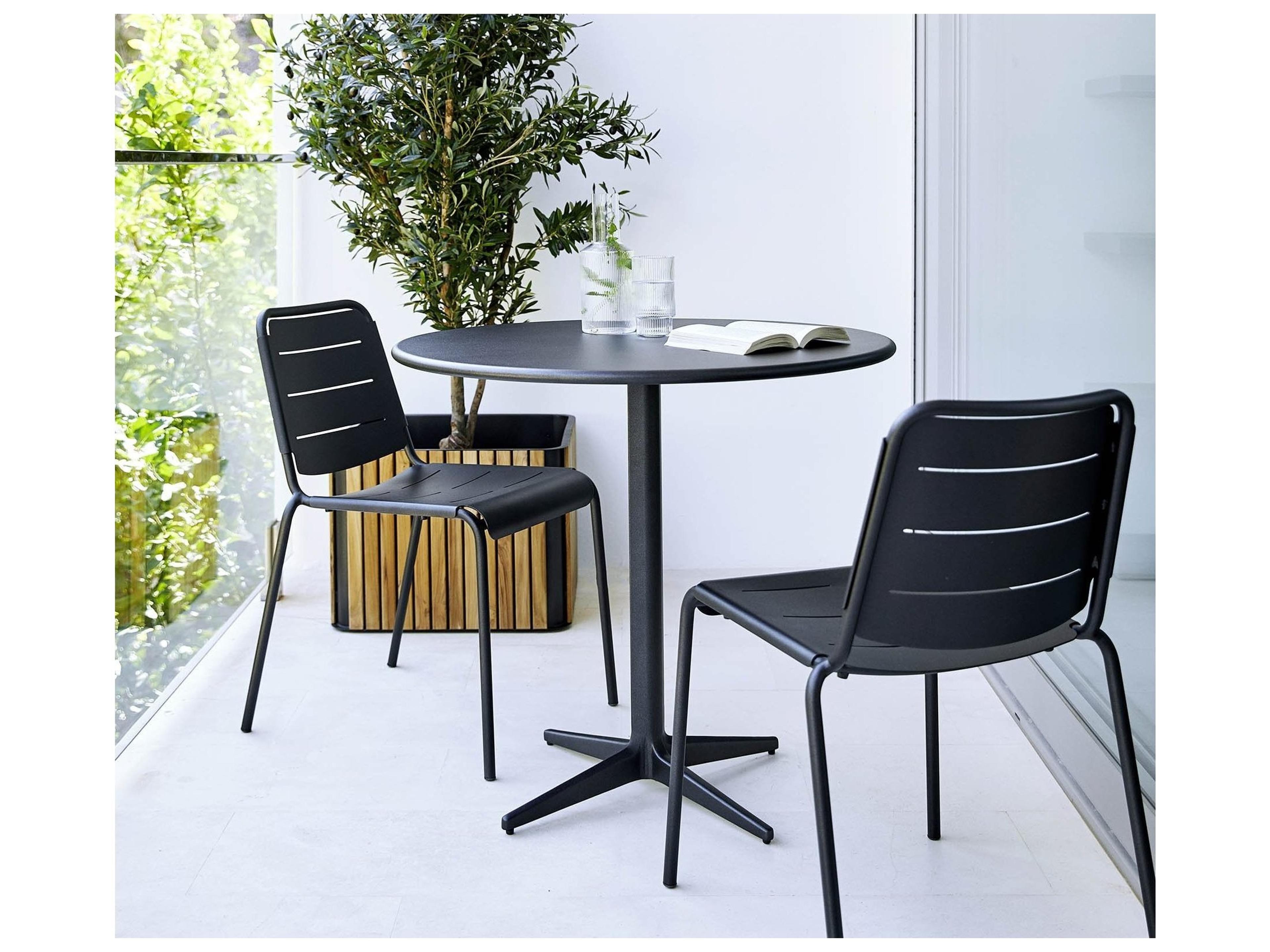 Cane Line Outdoor Drop Aluminum Cafe Table Base