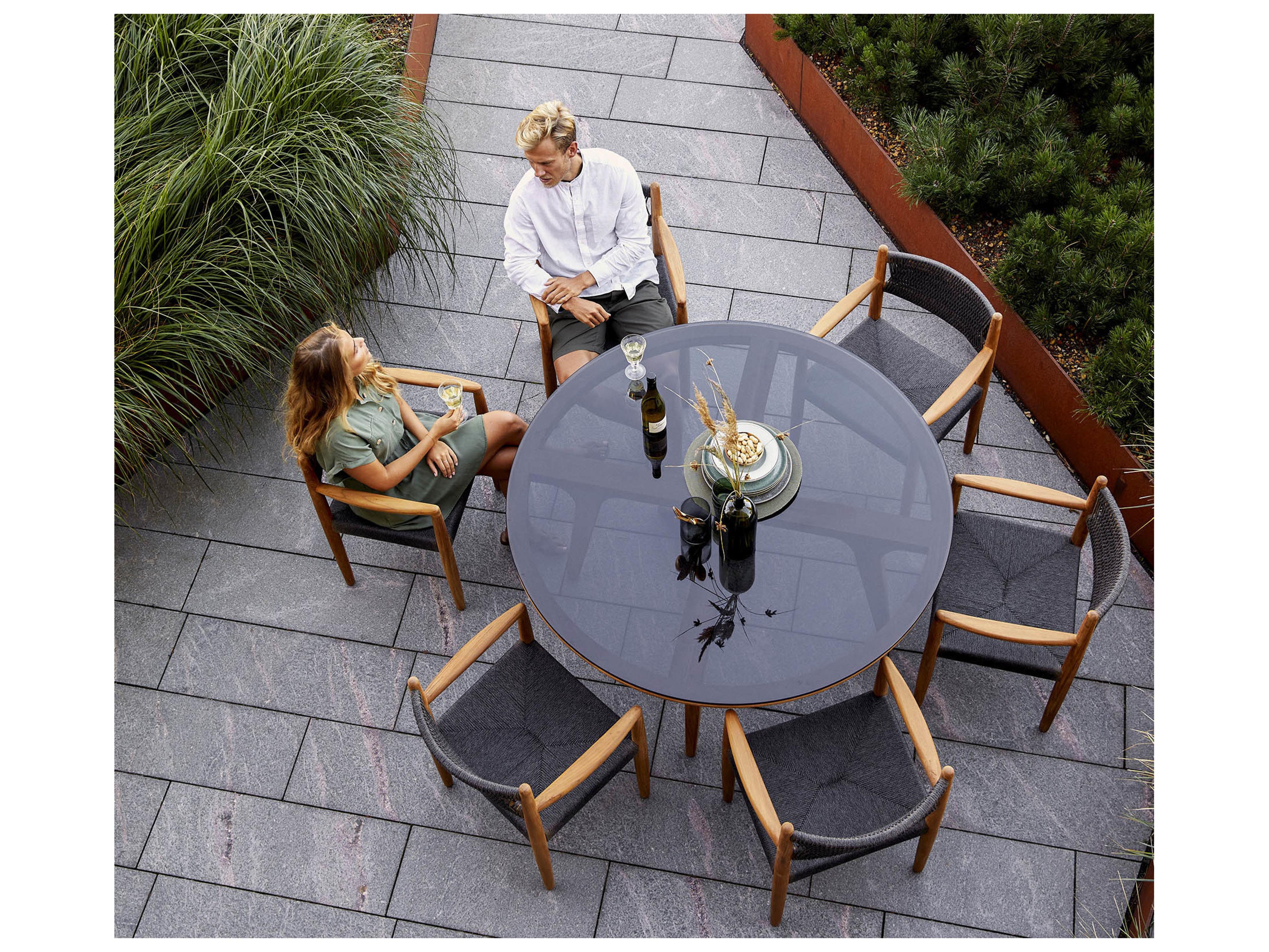 Cane Line Outdoor Aspect Teak Dining Table Base