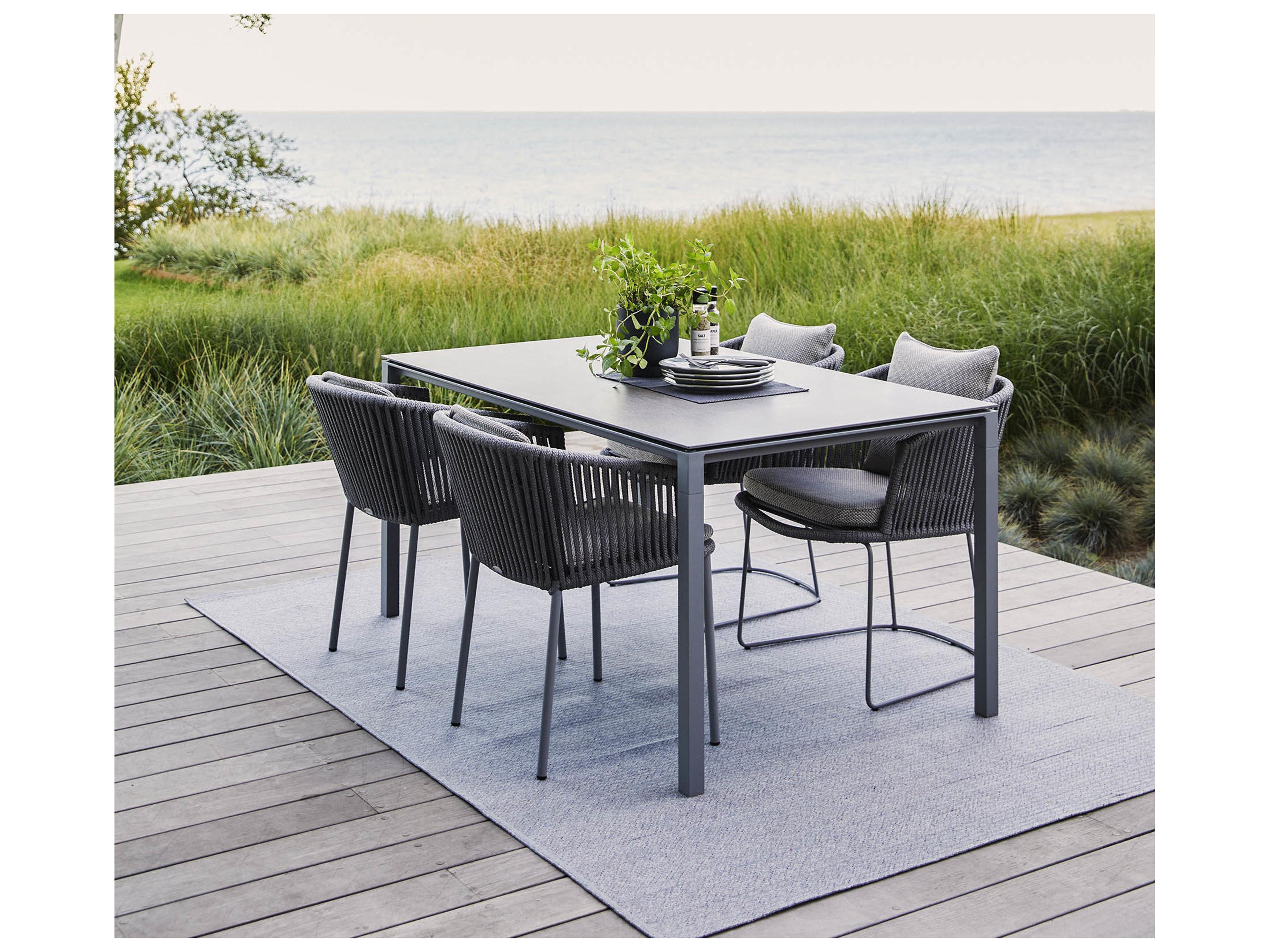 Cane Line Outdoor Pure Aluminum Dining Table Base