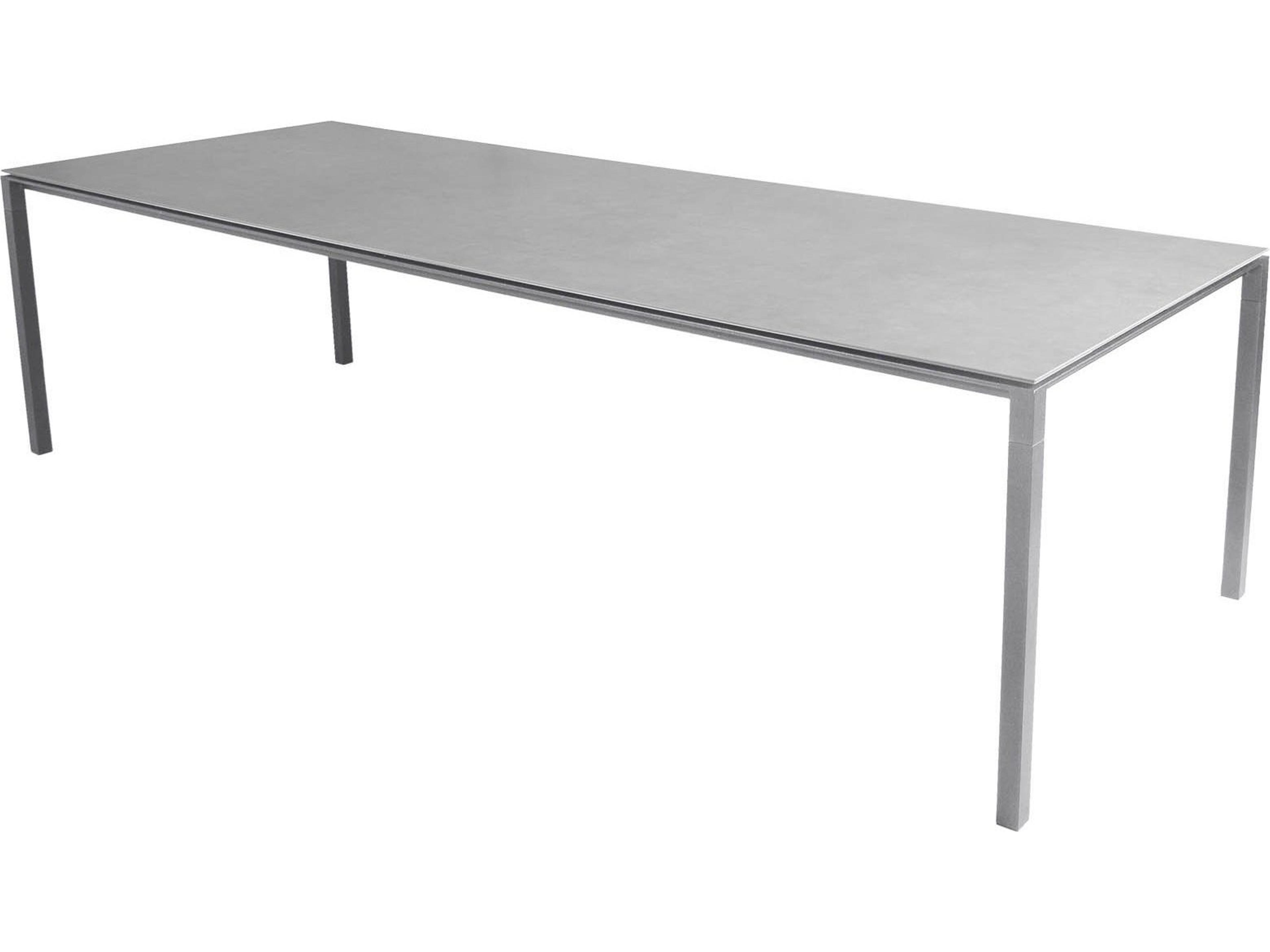 Cane Line Outdoor Pure Aluminum Rectangular Dining Table Base