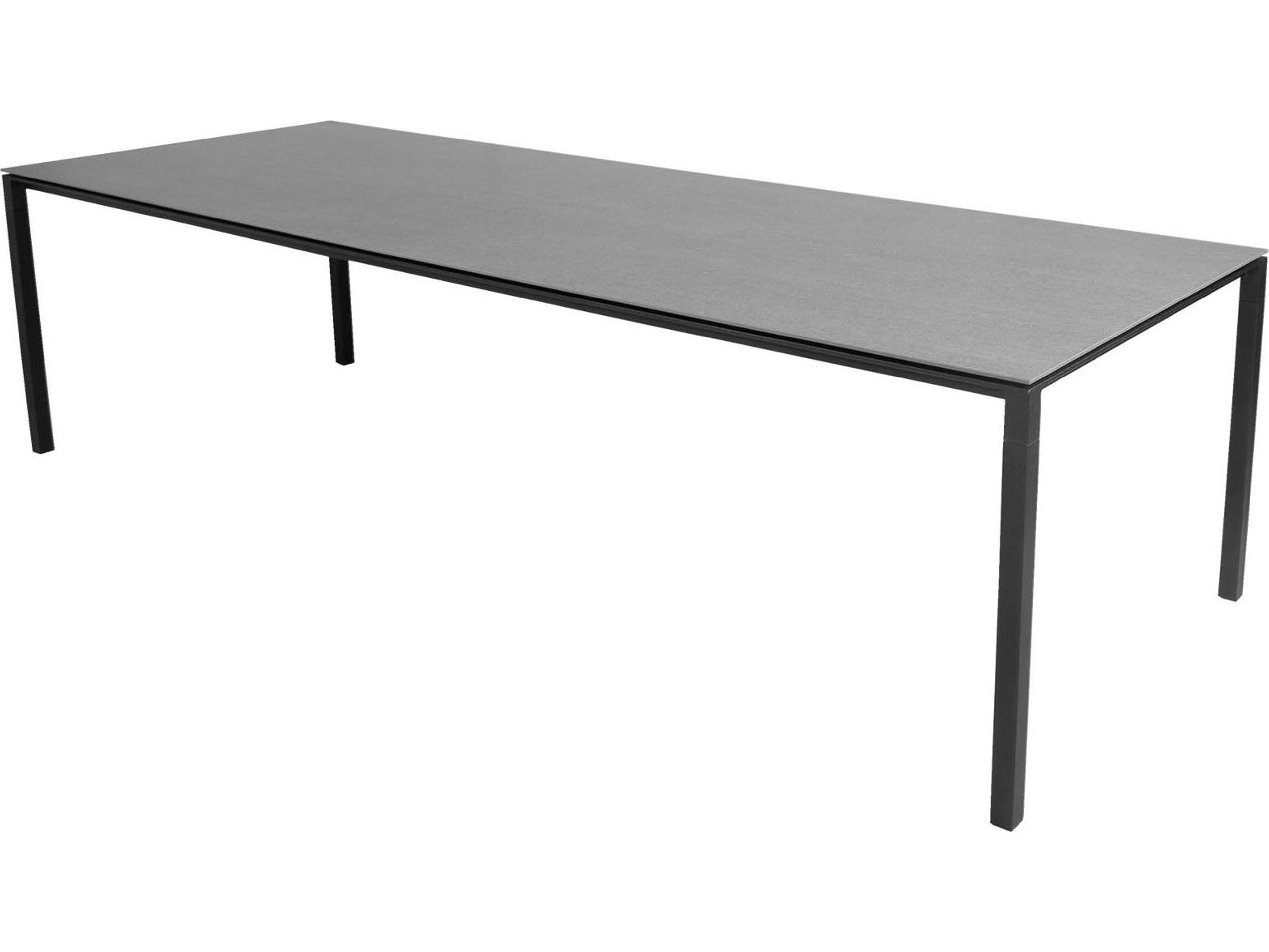 Cane Line Outdoor Pure Aluminum Rectangular Dining Table Base