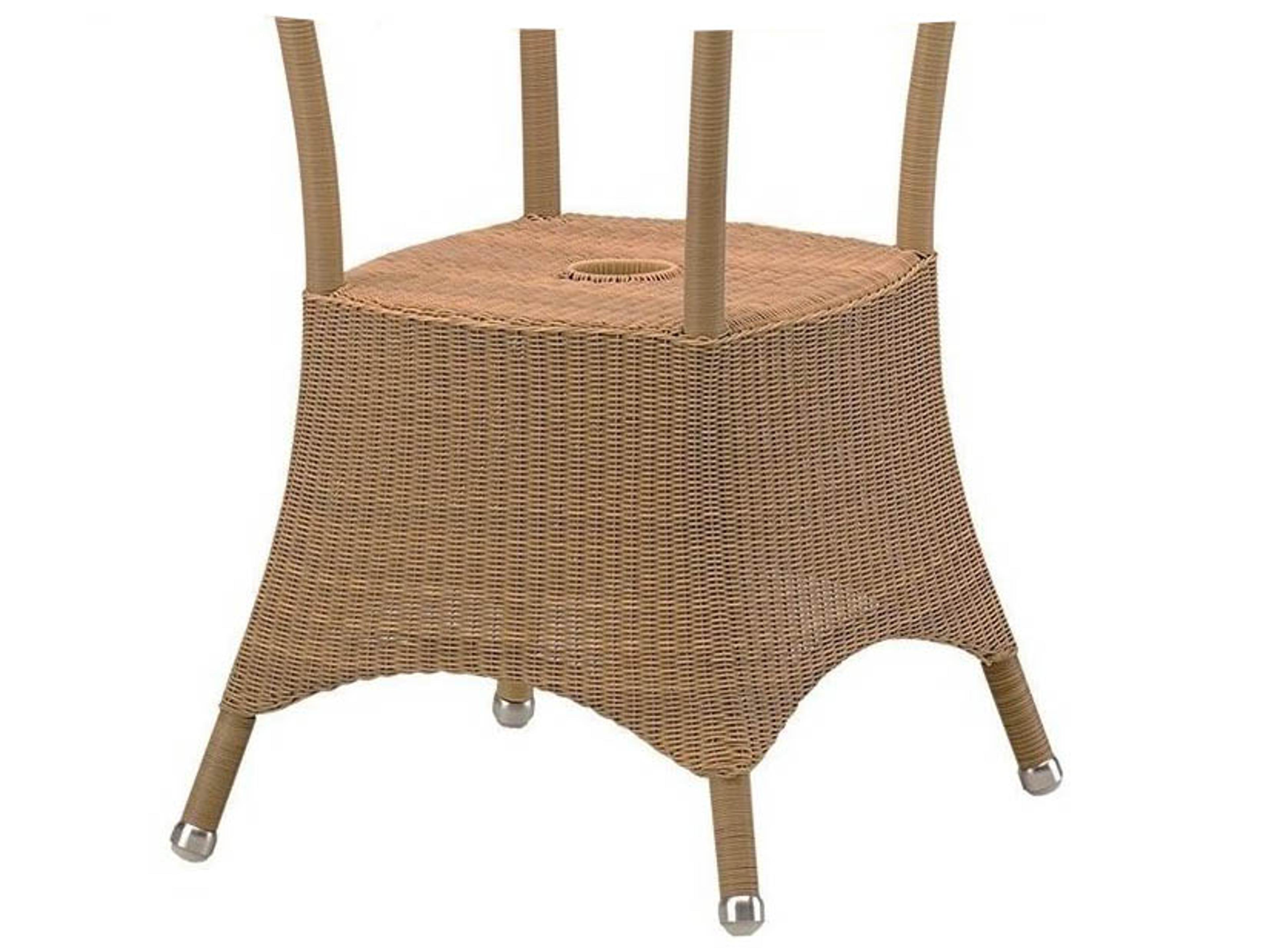 Lansing Wicker Small Dining Table Base