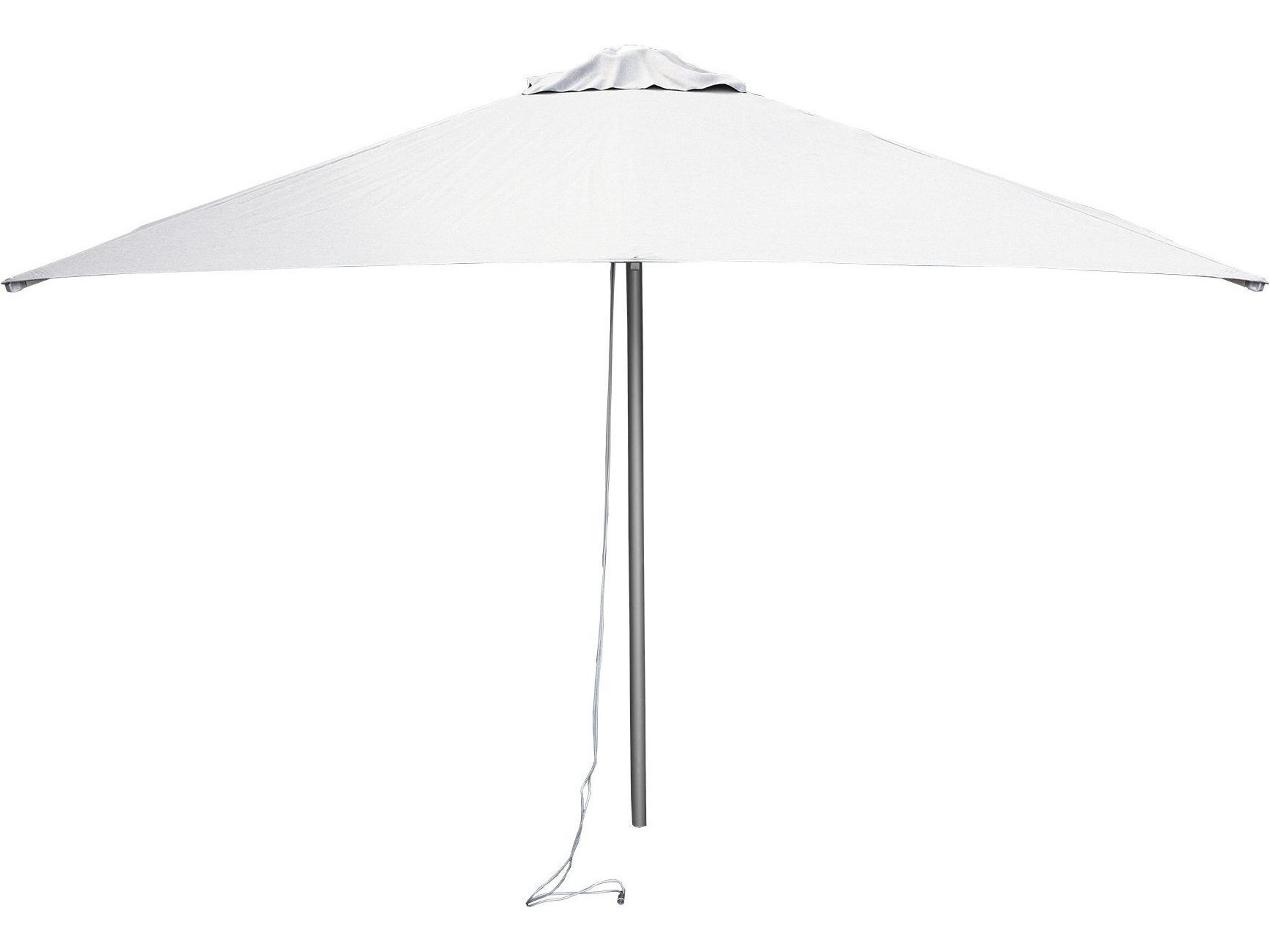 Cane Line Outdoor Harbour Parasol Aluminum 6.5 Foot Round Umbrella with Pulley System