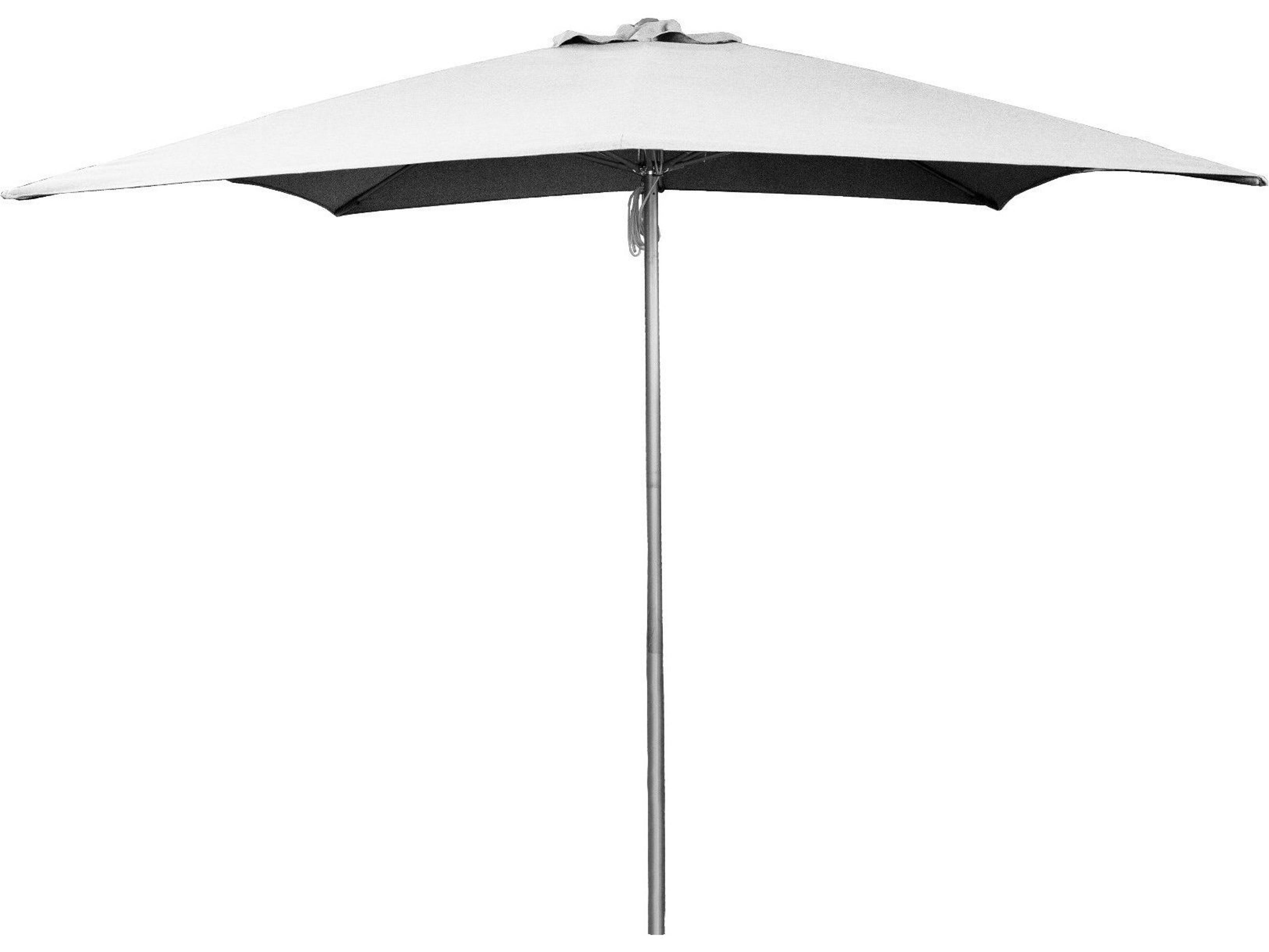 Cane Line Outdoor Parasols Aluminum Square Shadow With Pulley System Umbrella