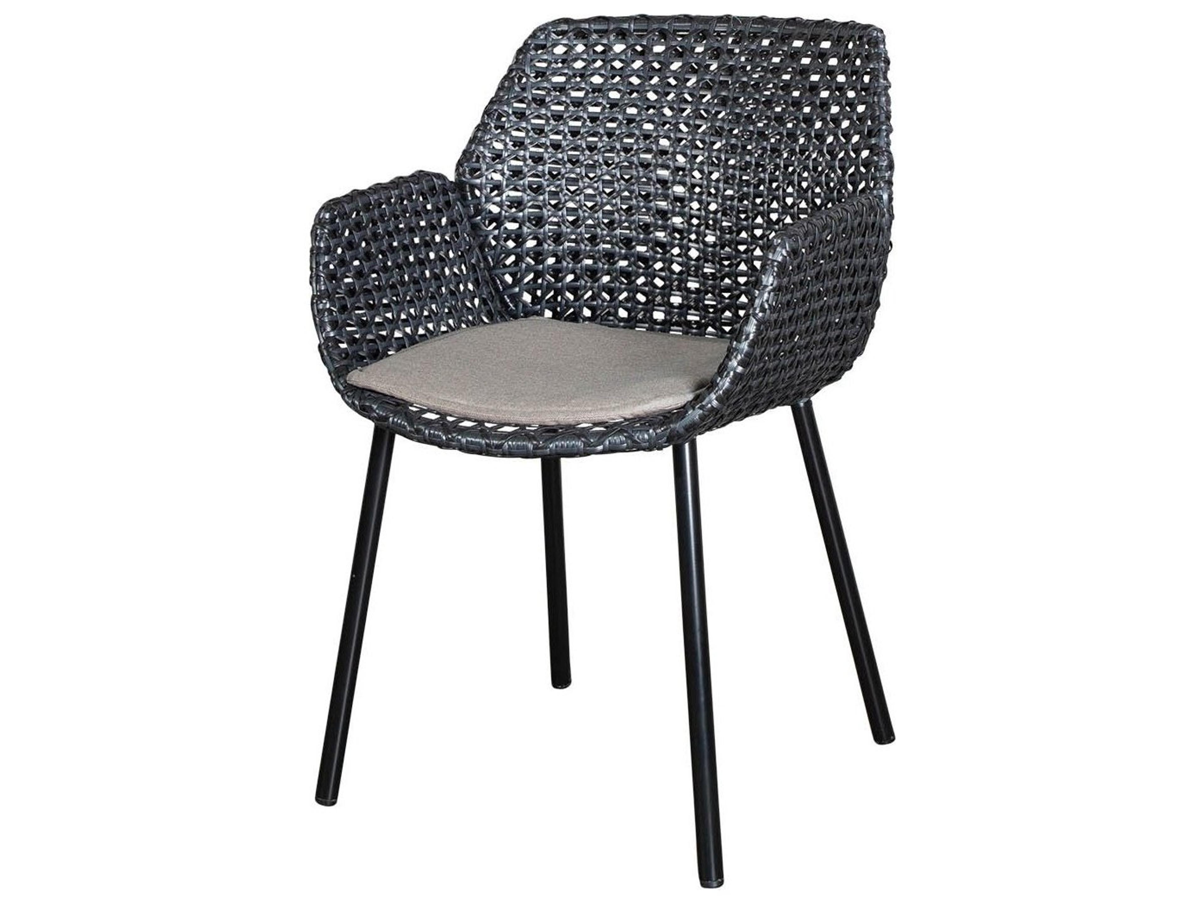 Cane Line Outdoor Vibe Aluminum Wicker Dining Arm Chair