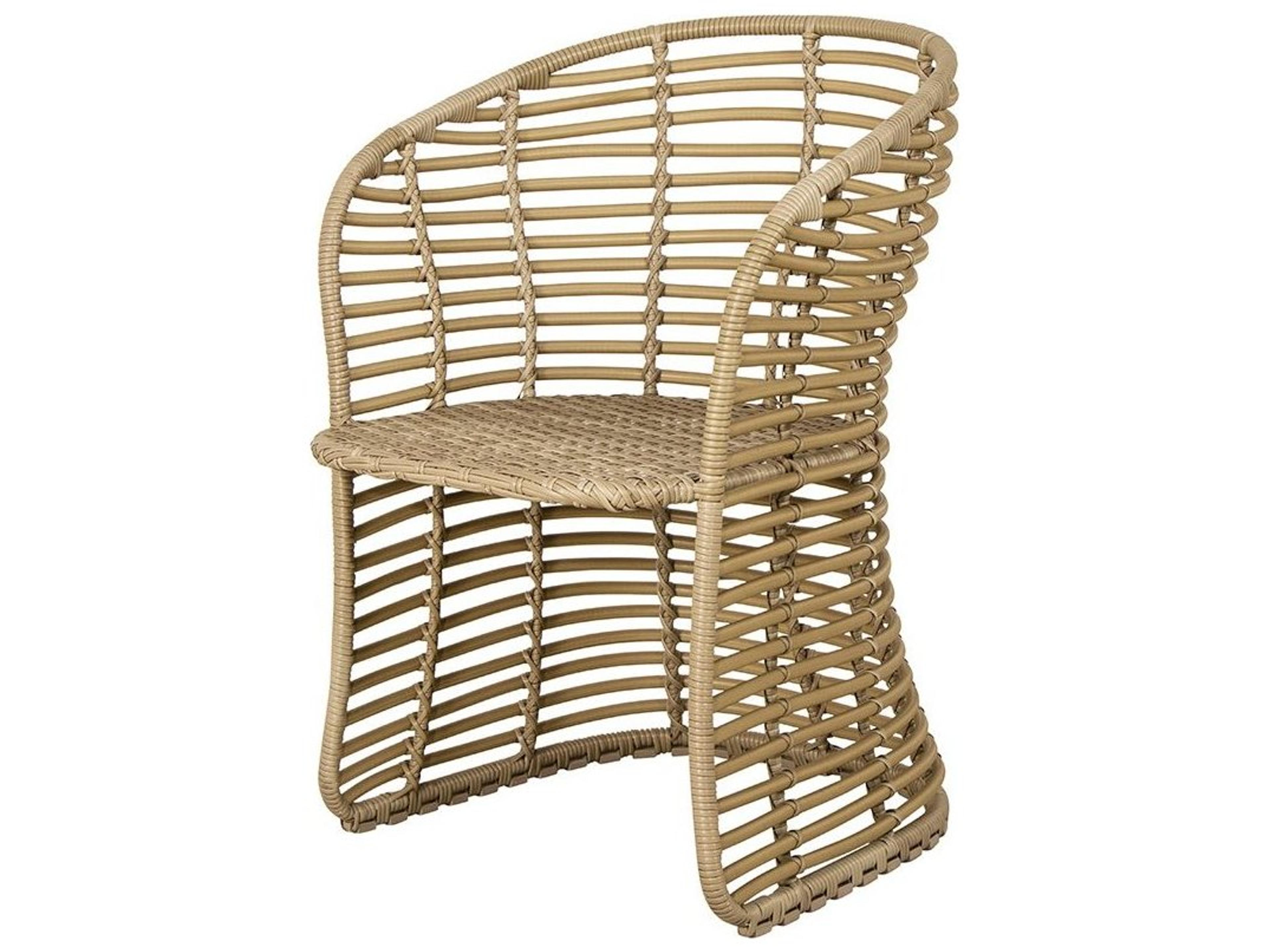 Cane-line Basket Outdoor Dining Chair Sculptural Wicker