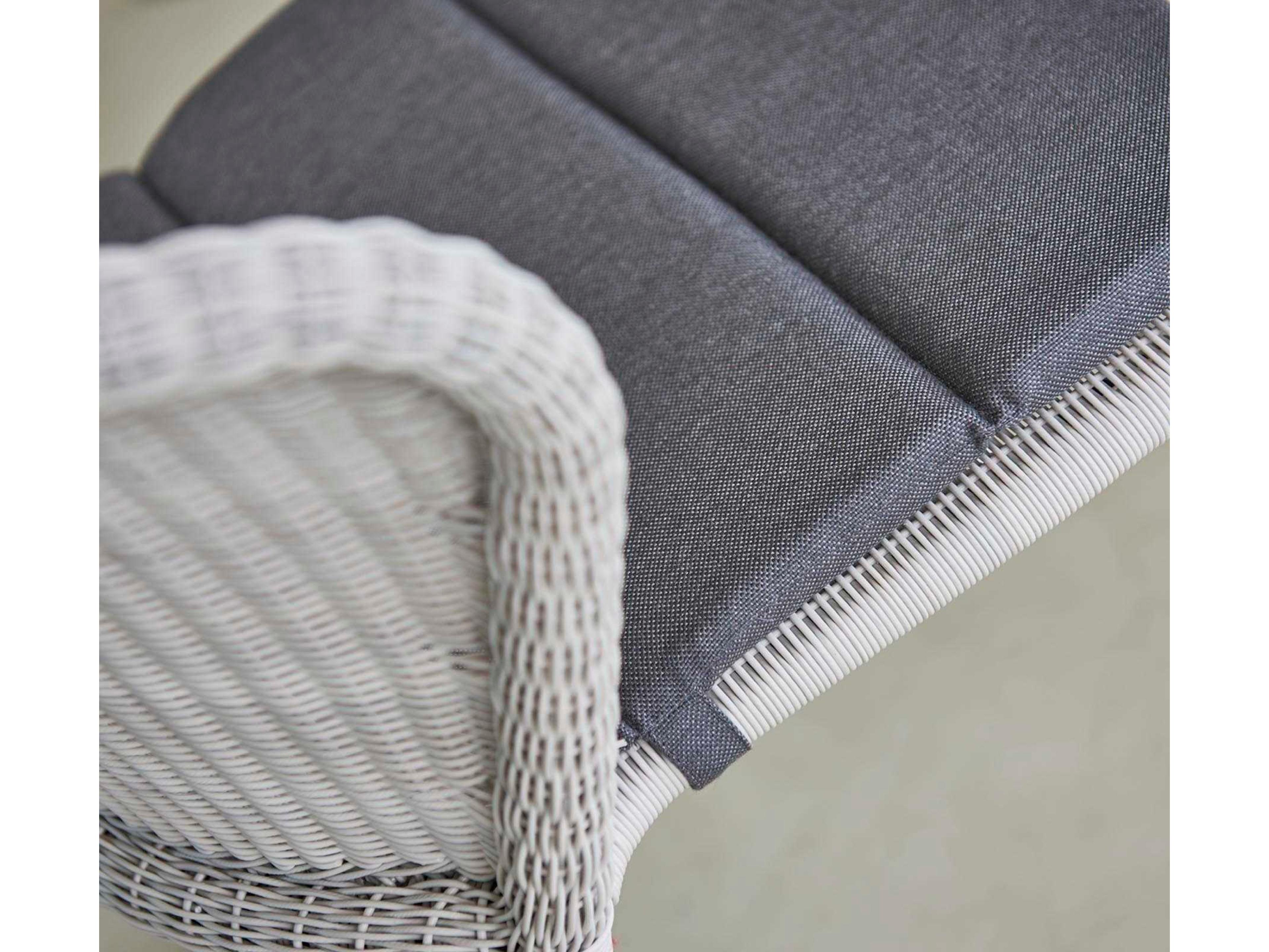 Cane Line Outdoor Lean Chair Seat Replacement Cushion in Grey