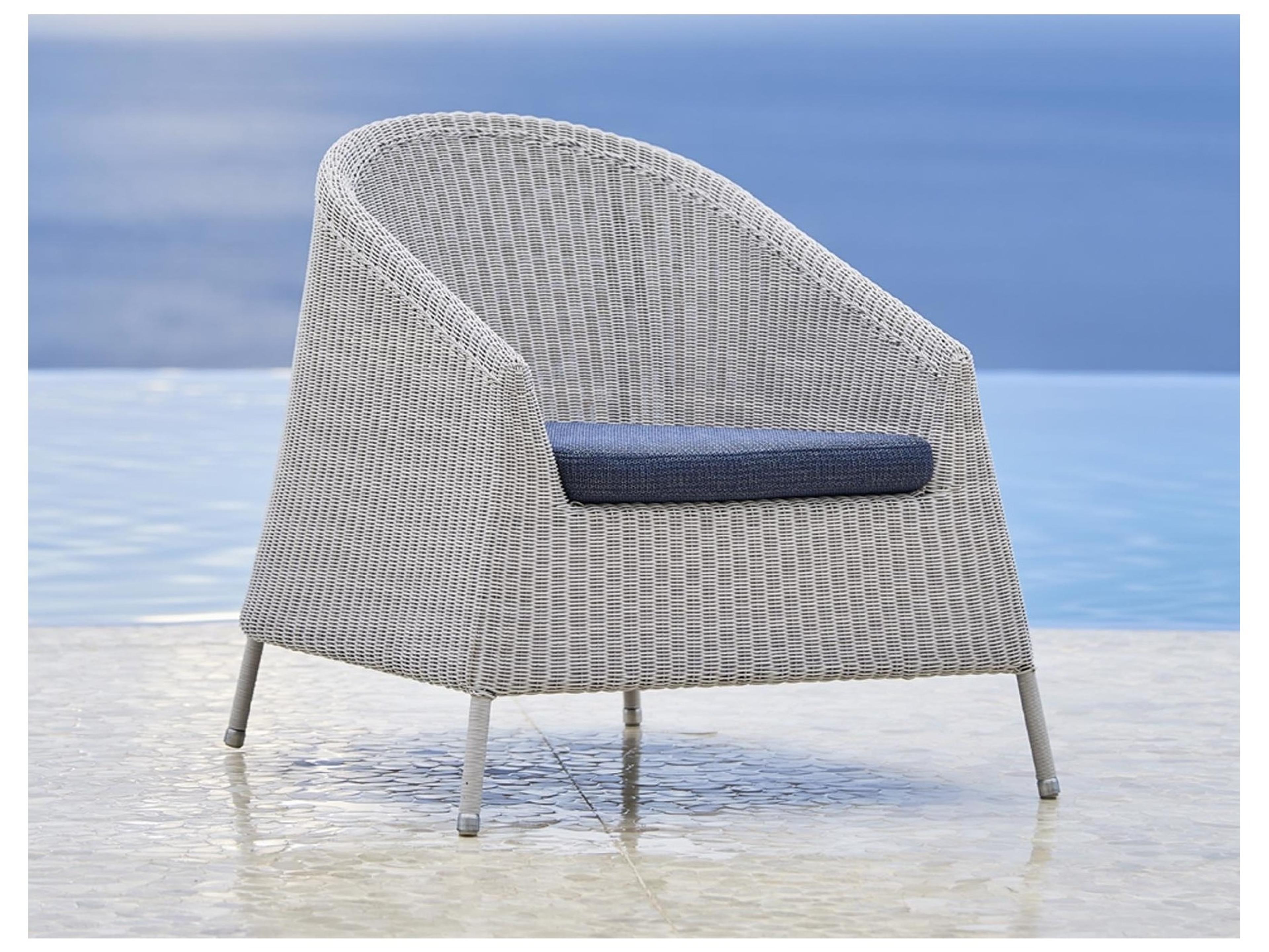 Cane Line Outdoor Kingston Wicker Stackable Lounge Chair