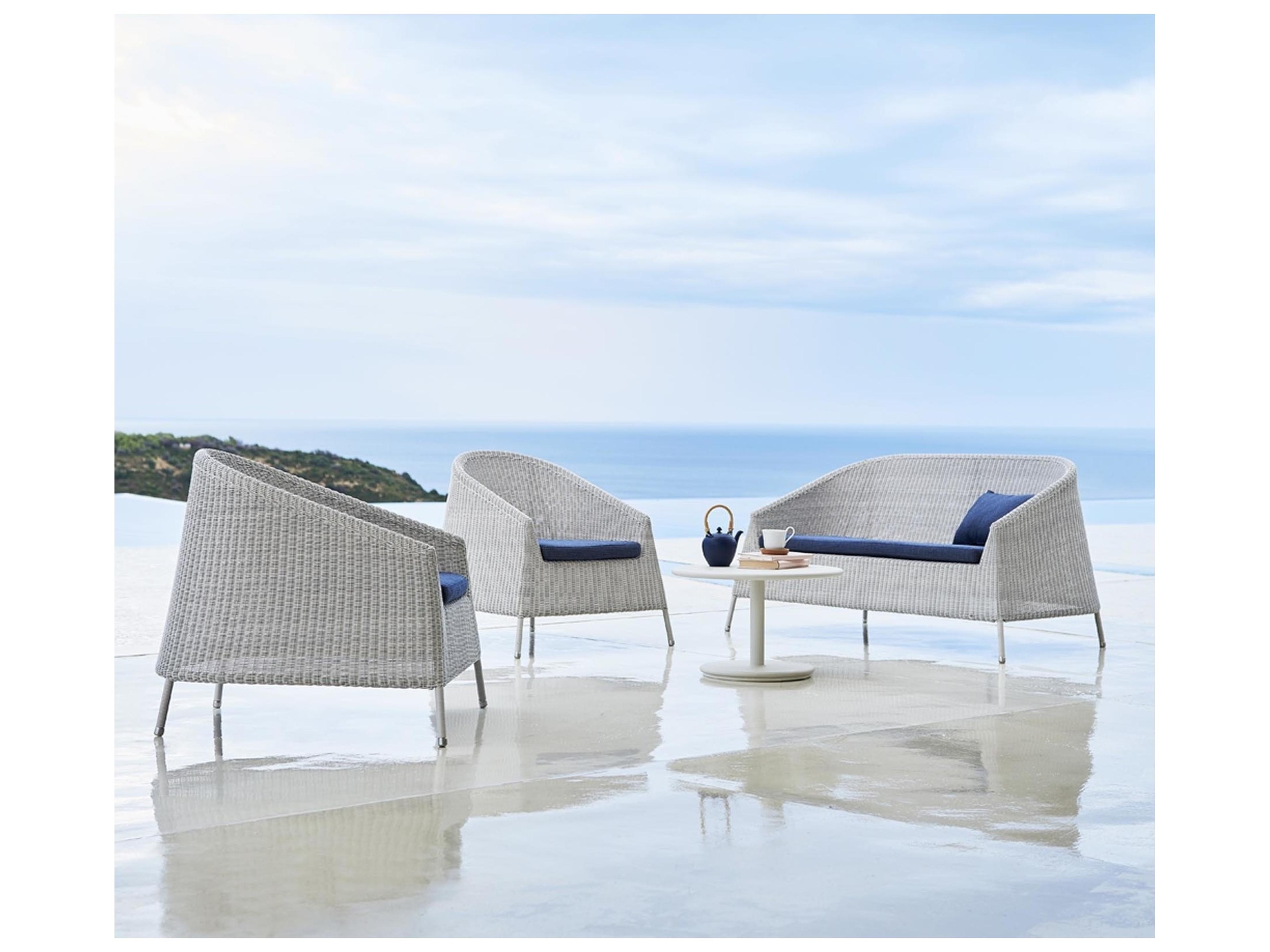 Cane Line Outdoor Kingston Wicker Stackable Lounge Chair