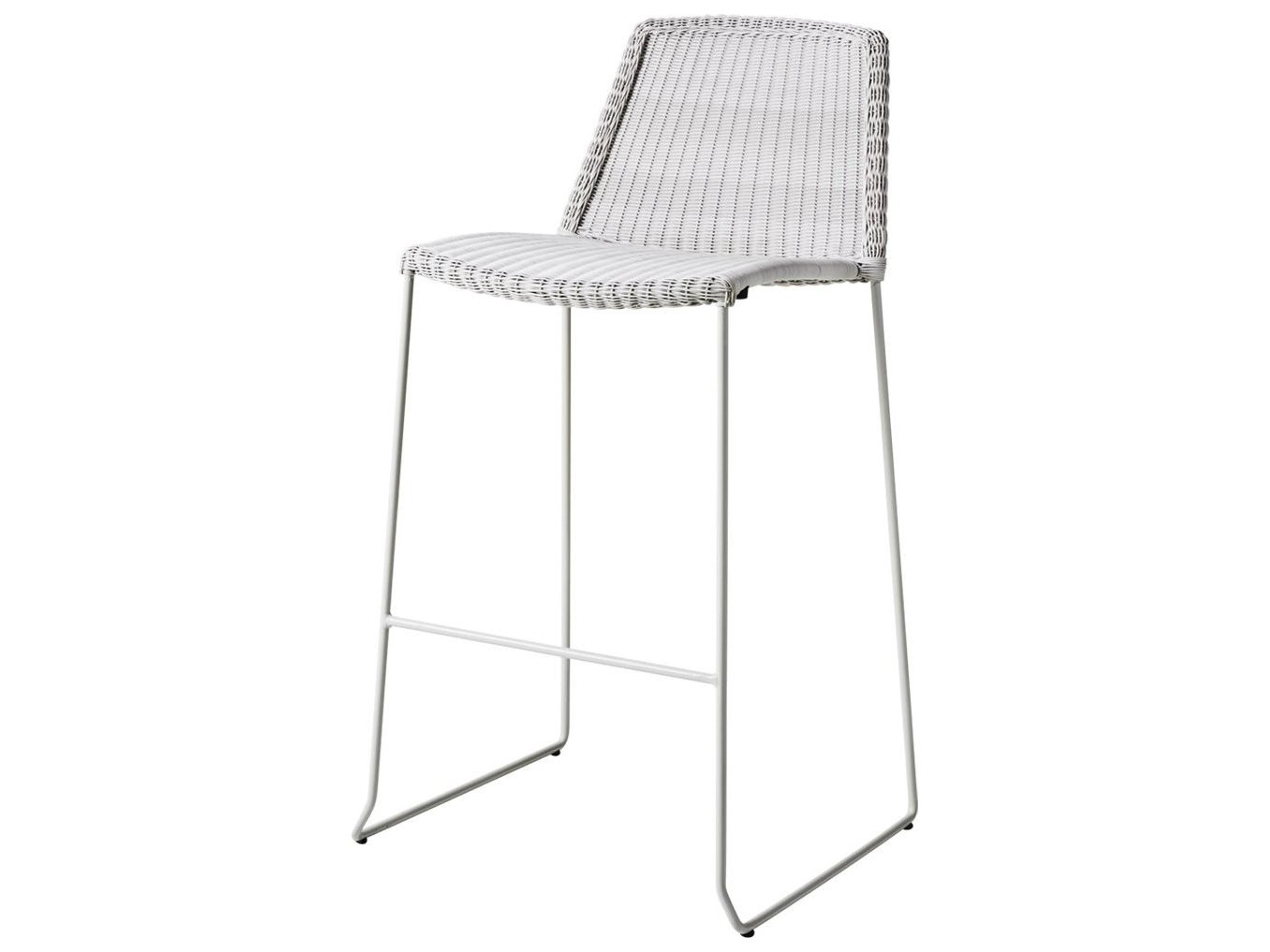 Cane Line Outdoor Breeze Aluminum Wicker Bar Side Chair