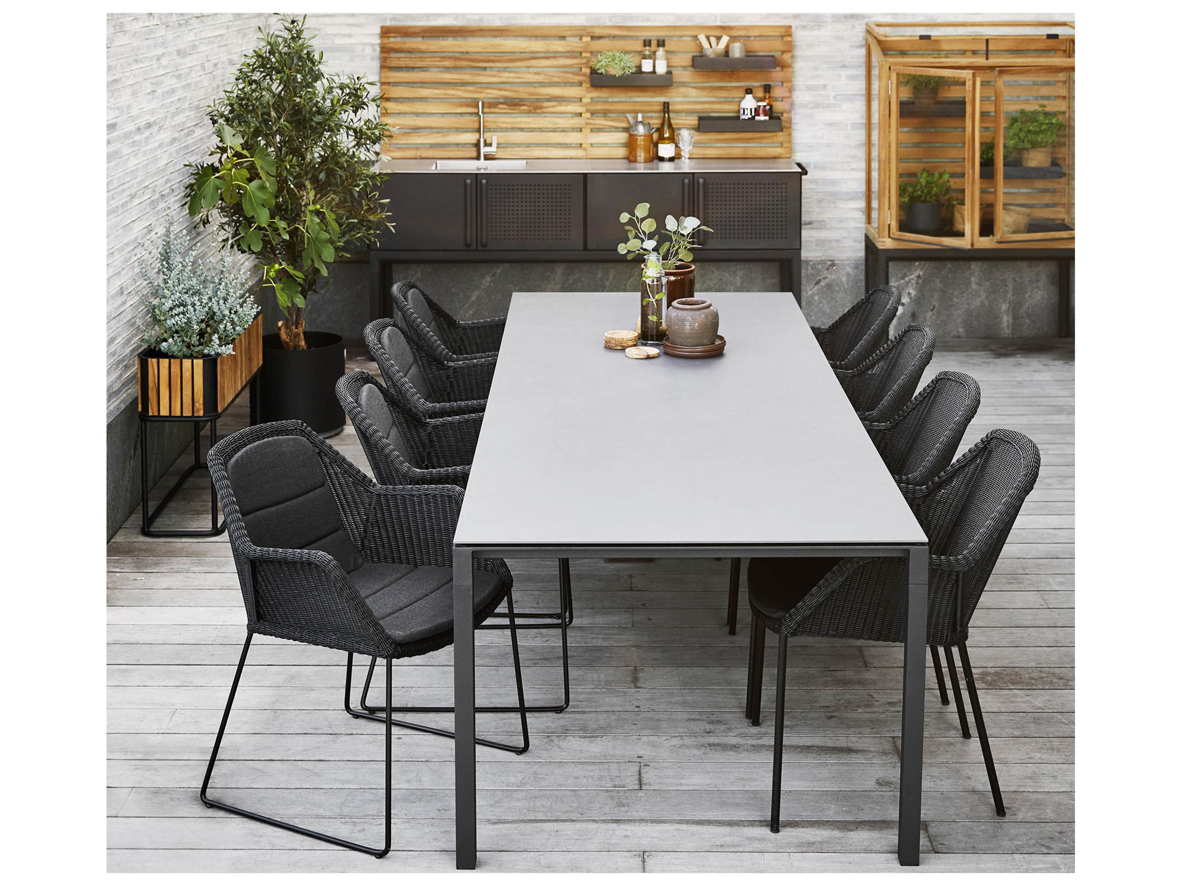 Cane Line Outdoor Breeze Aluminum Dining Arm Chair