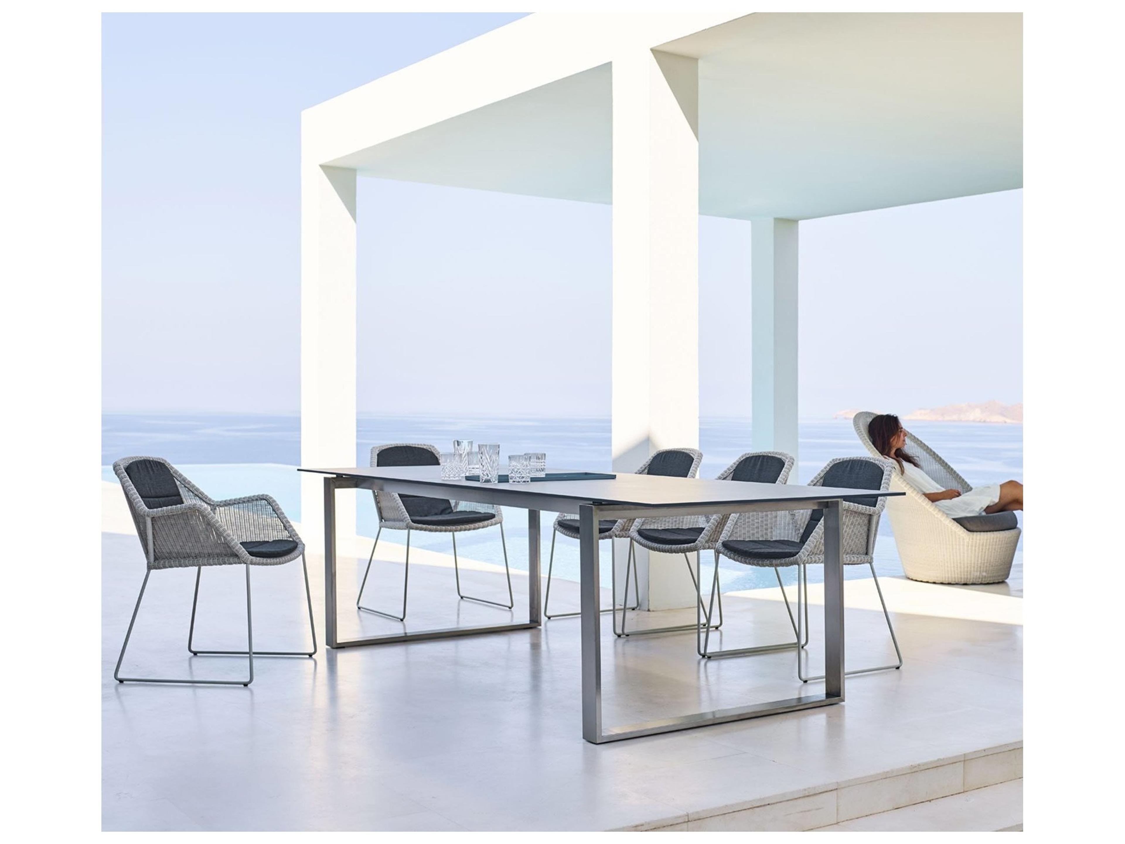 Cane Line Outdoor Breeze Aluminum Dining Arm Chair