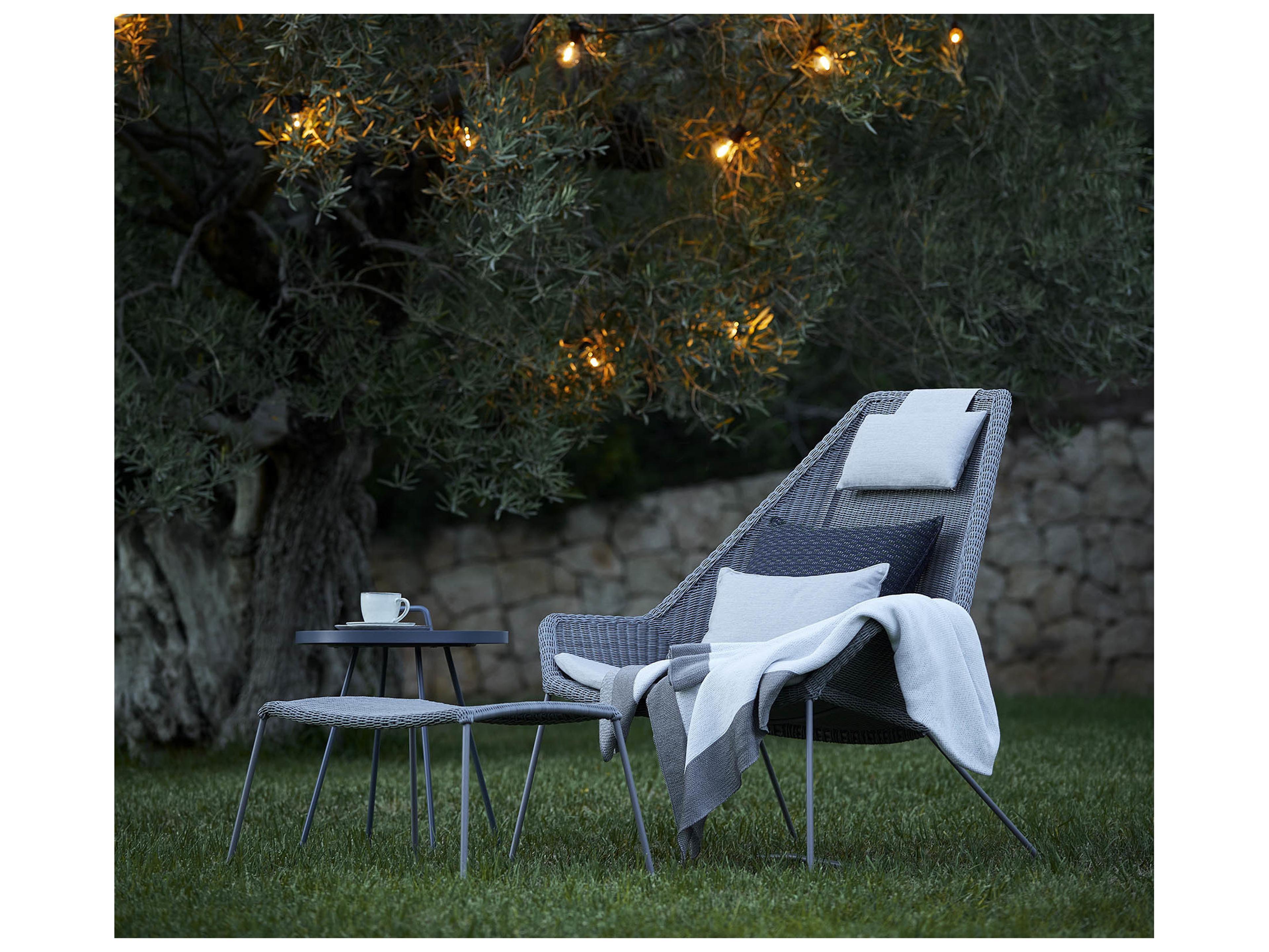 Cane Line Outdoor Breeze Aluminum High Back Lounge Chair