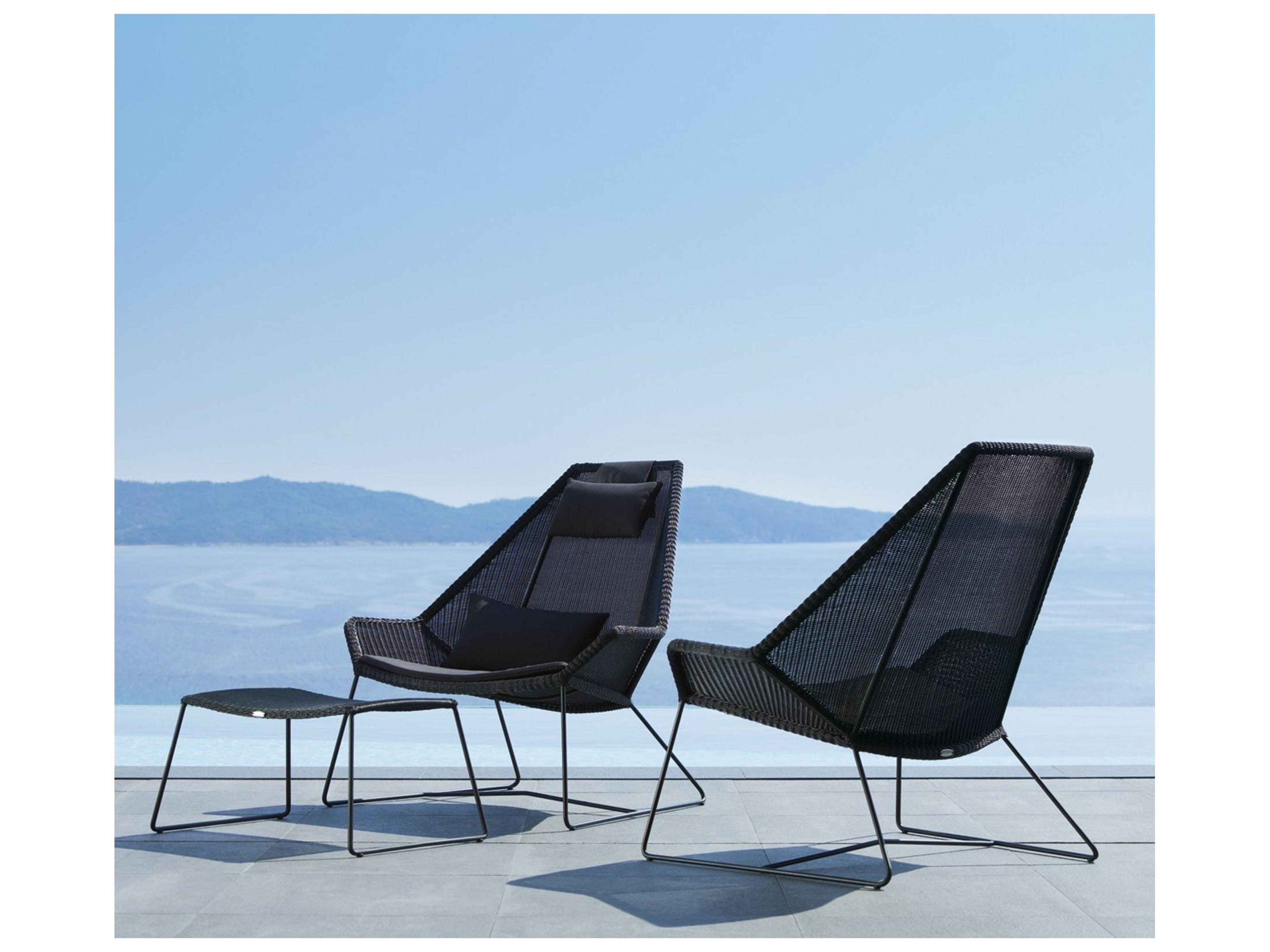 Cane Line Outdoor Breeze Aluminum High Back Lounge Chair