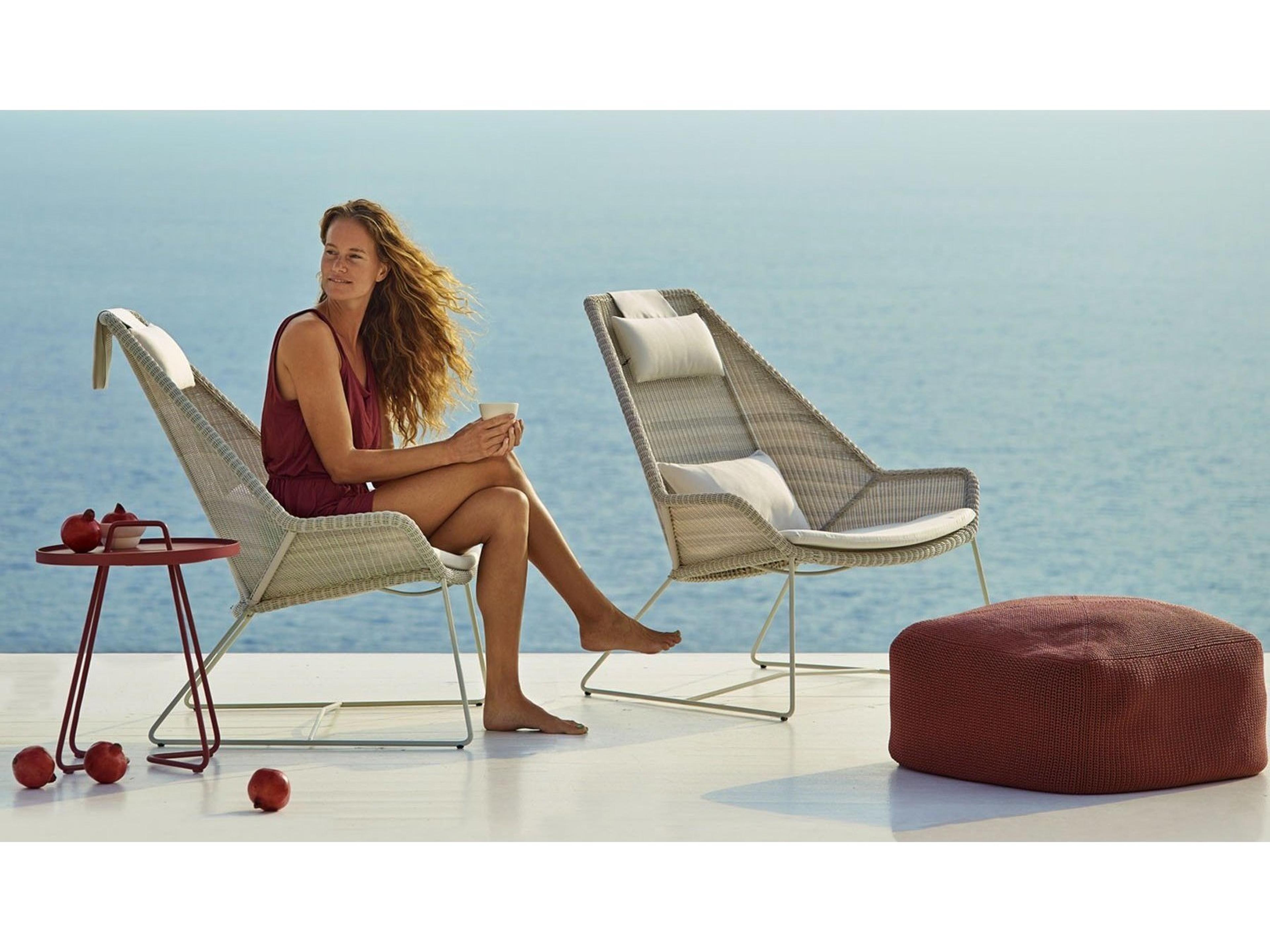 Cane Line Outdoor Breeze Aluminum High Back Lounge Chair
