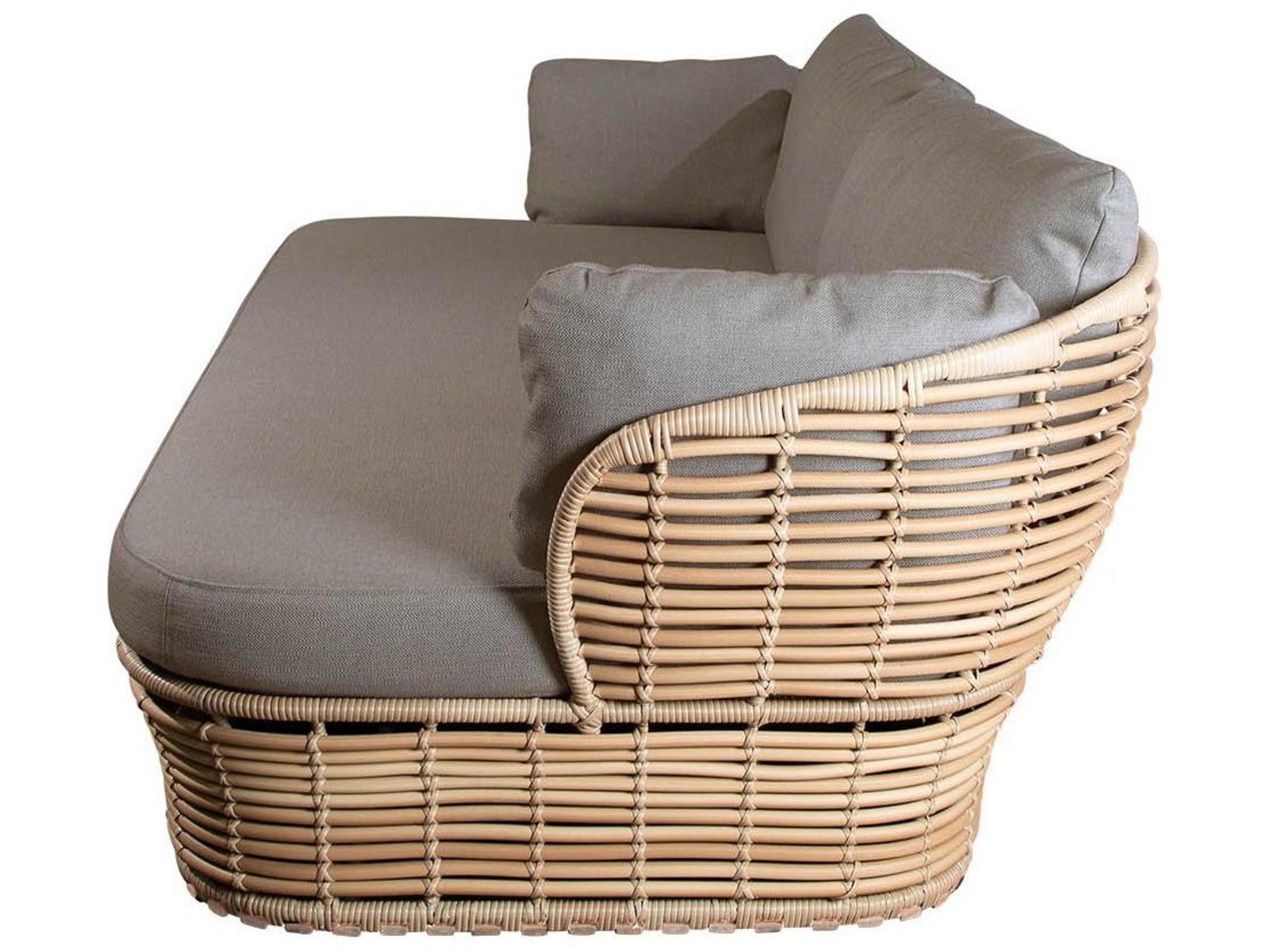 Cane Line Outdoor Basket Wicker Sofa