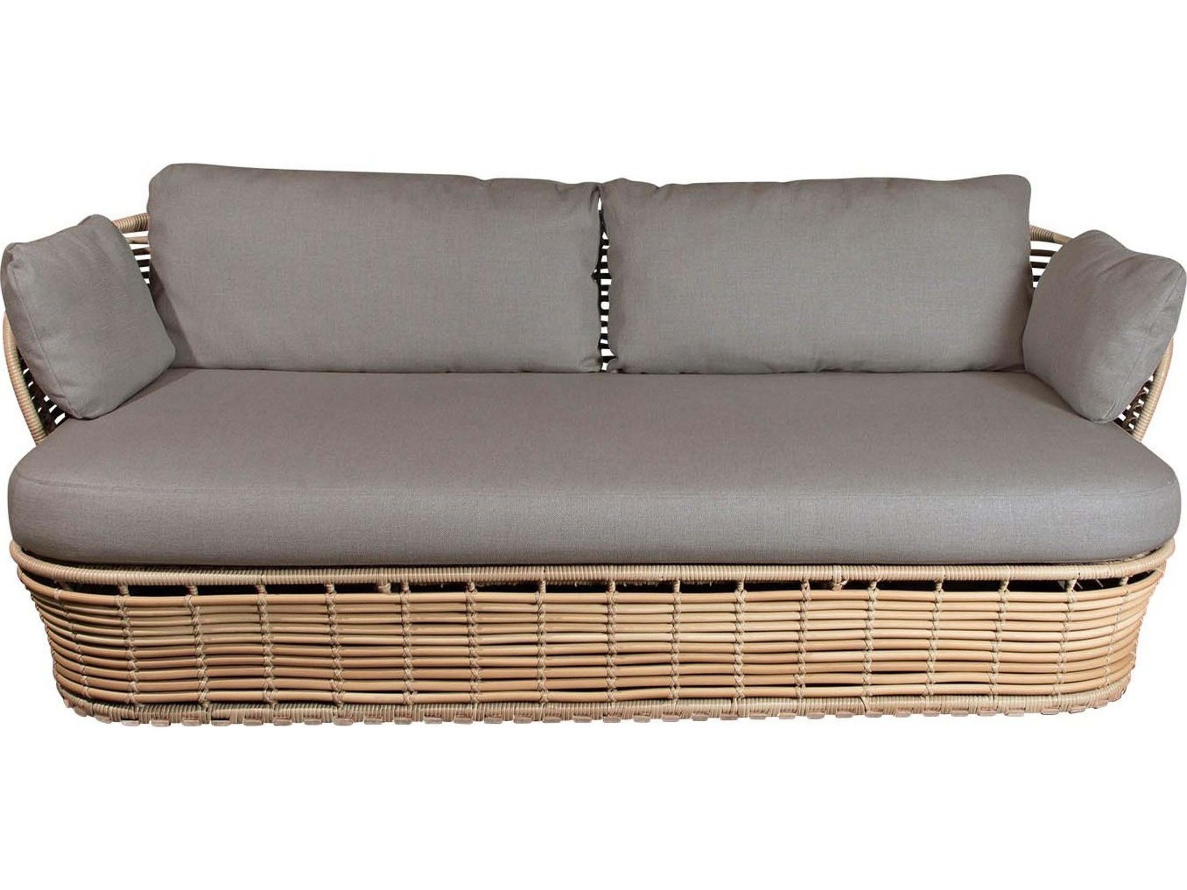 Cane Line Outdoor Basket Wicker Sofa