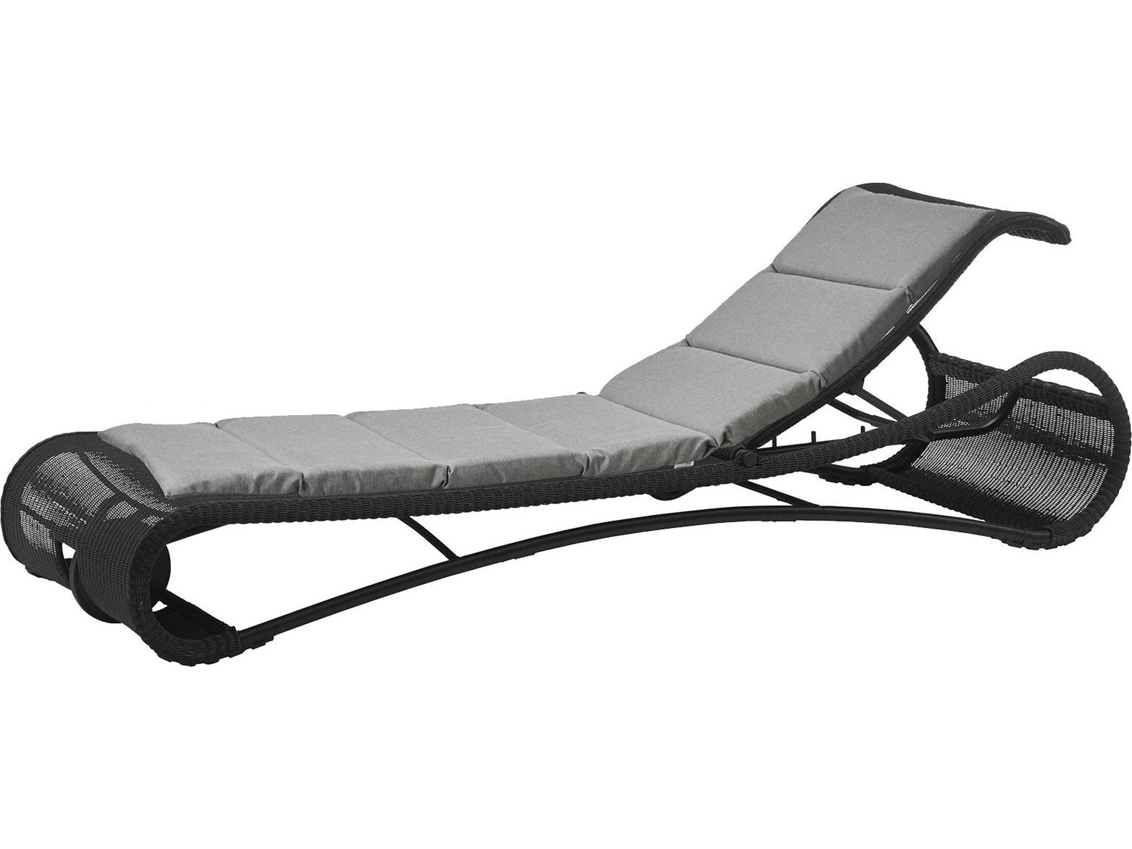 Cane Line Outdoor Escape Aluminum Wicker Sunbed Chaise Lounge