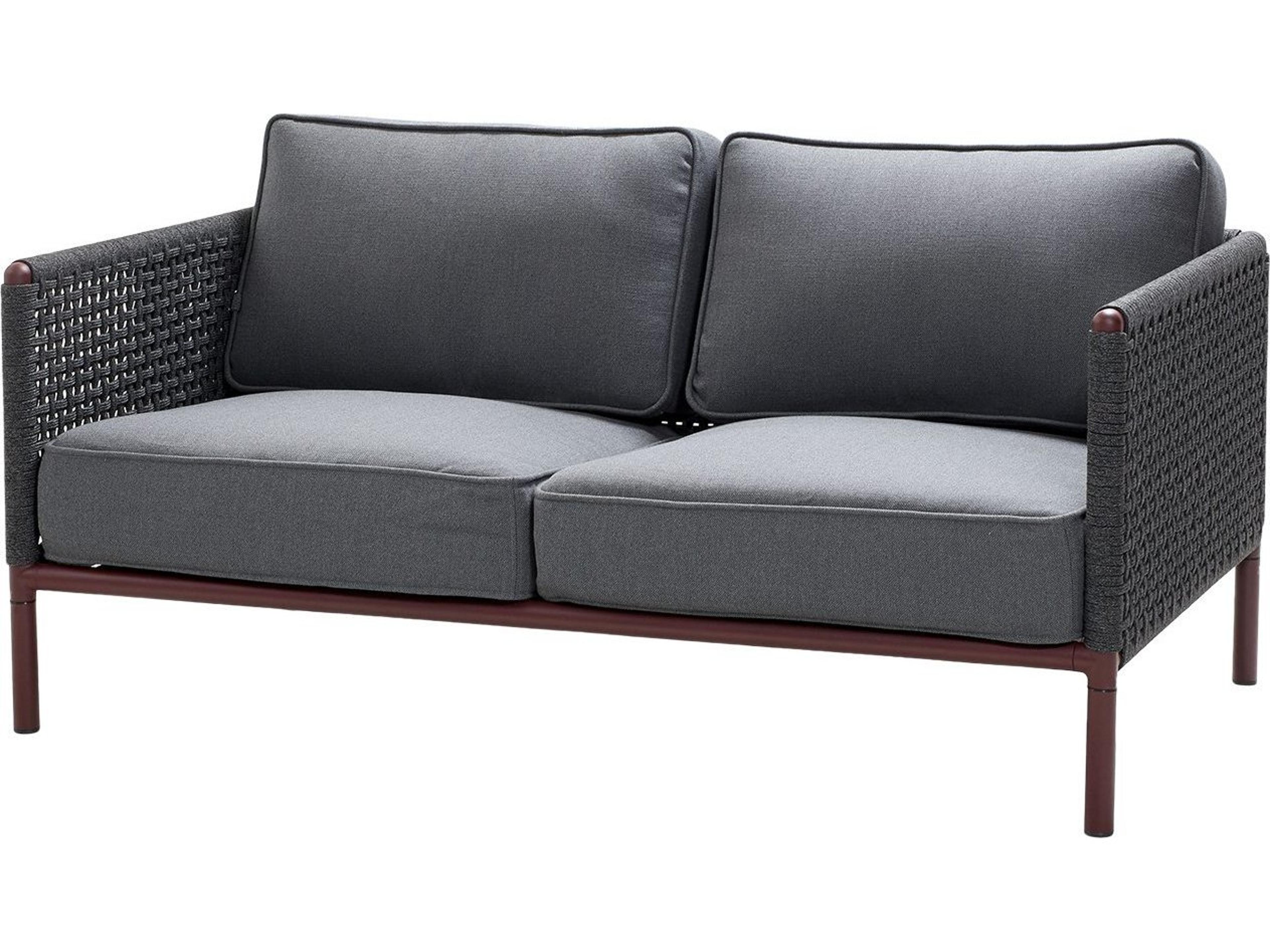 Cane Line Outdoor Encore Aluminum Wicker Cushion Sofa