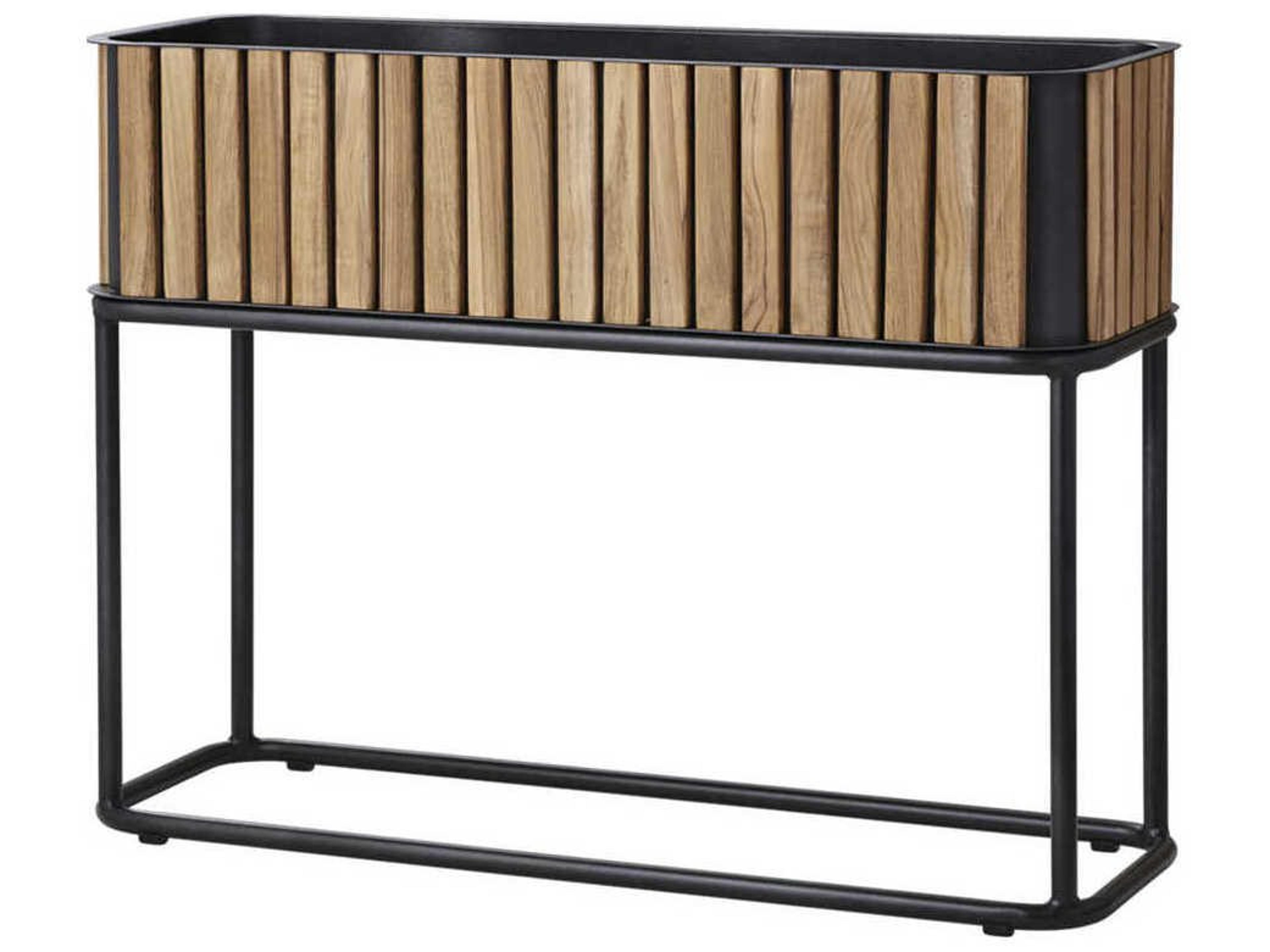 Combine Planter Modern Teak and Aluminum