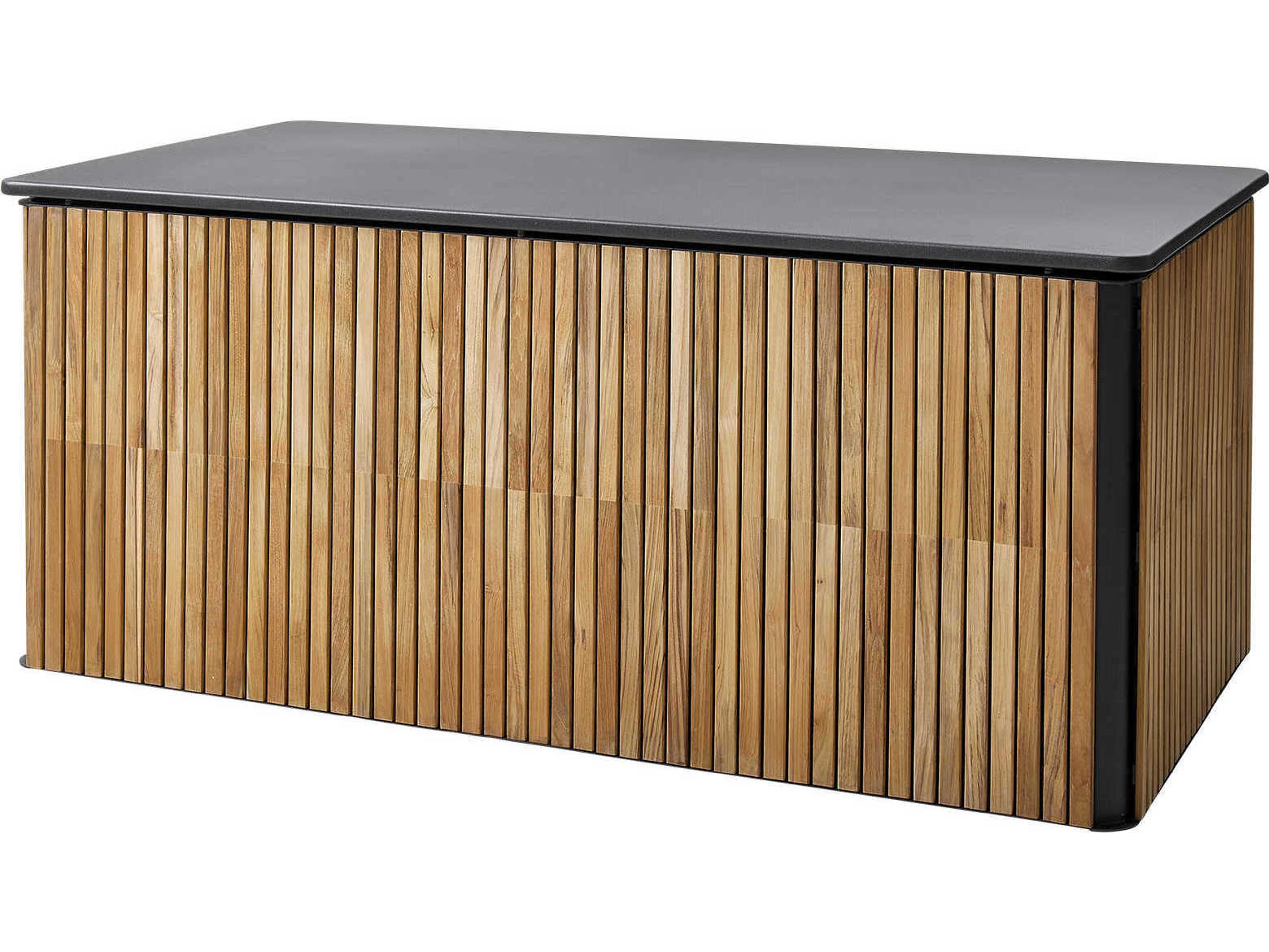 Combine Cushion Box Large Teak and Aluminum