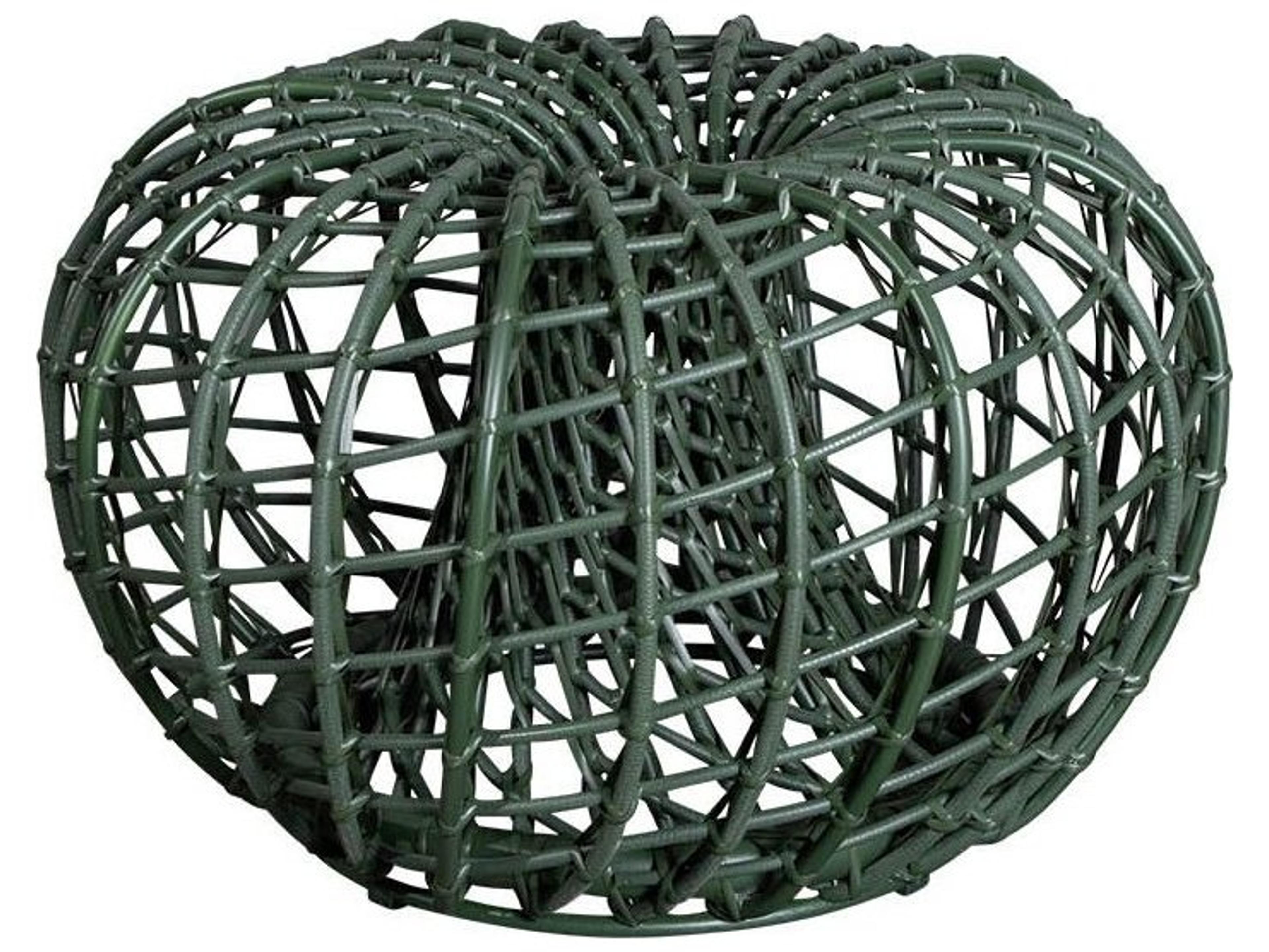 Cane Line Outdoor Nest Wicker Aluminum Small Foot Stool