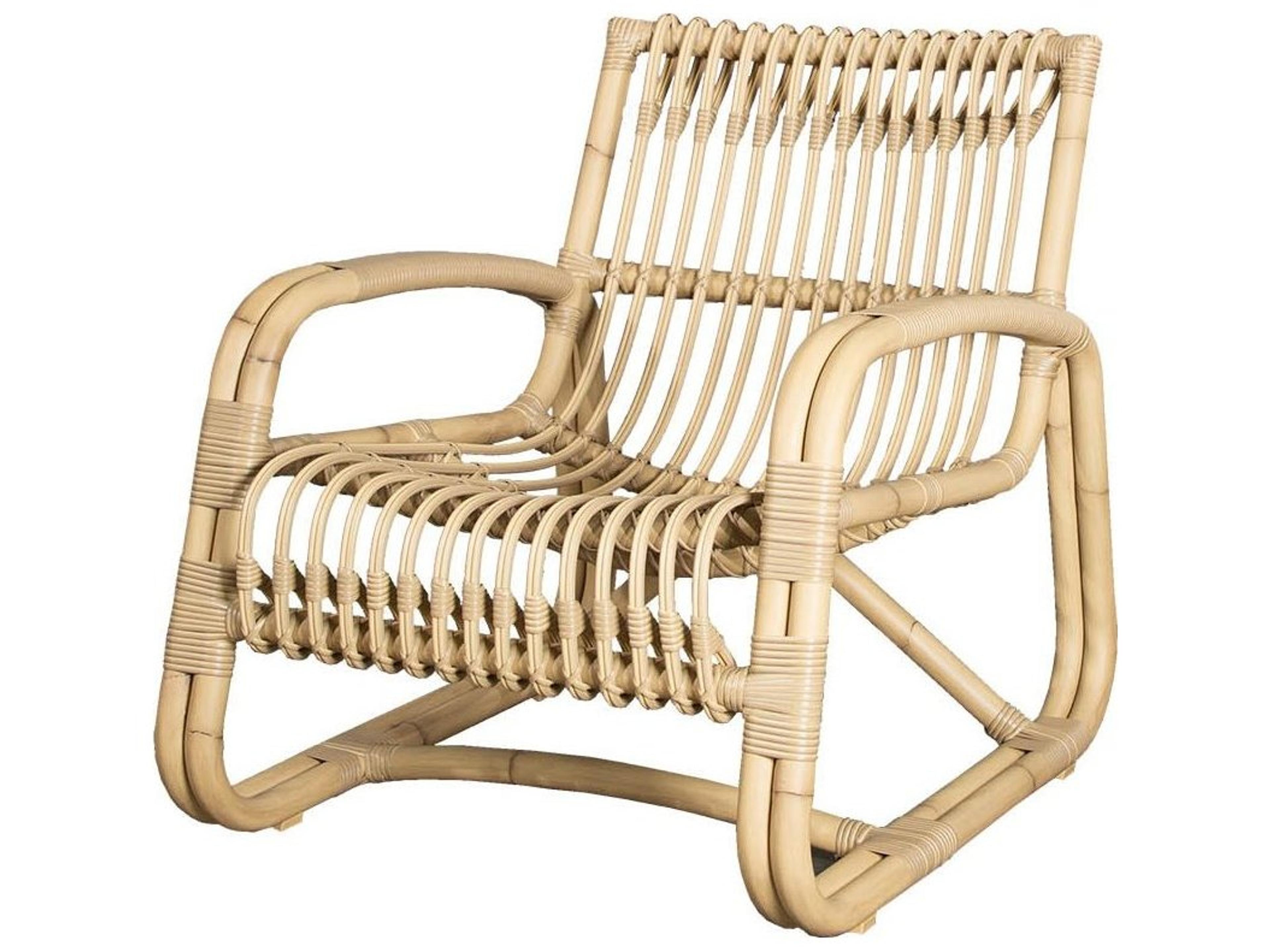 Curve Wicker Lounge Chair Modern Aluminum