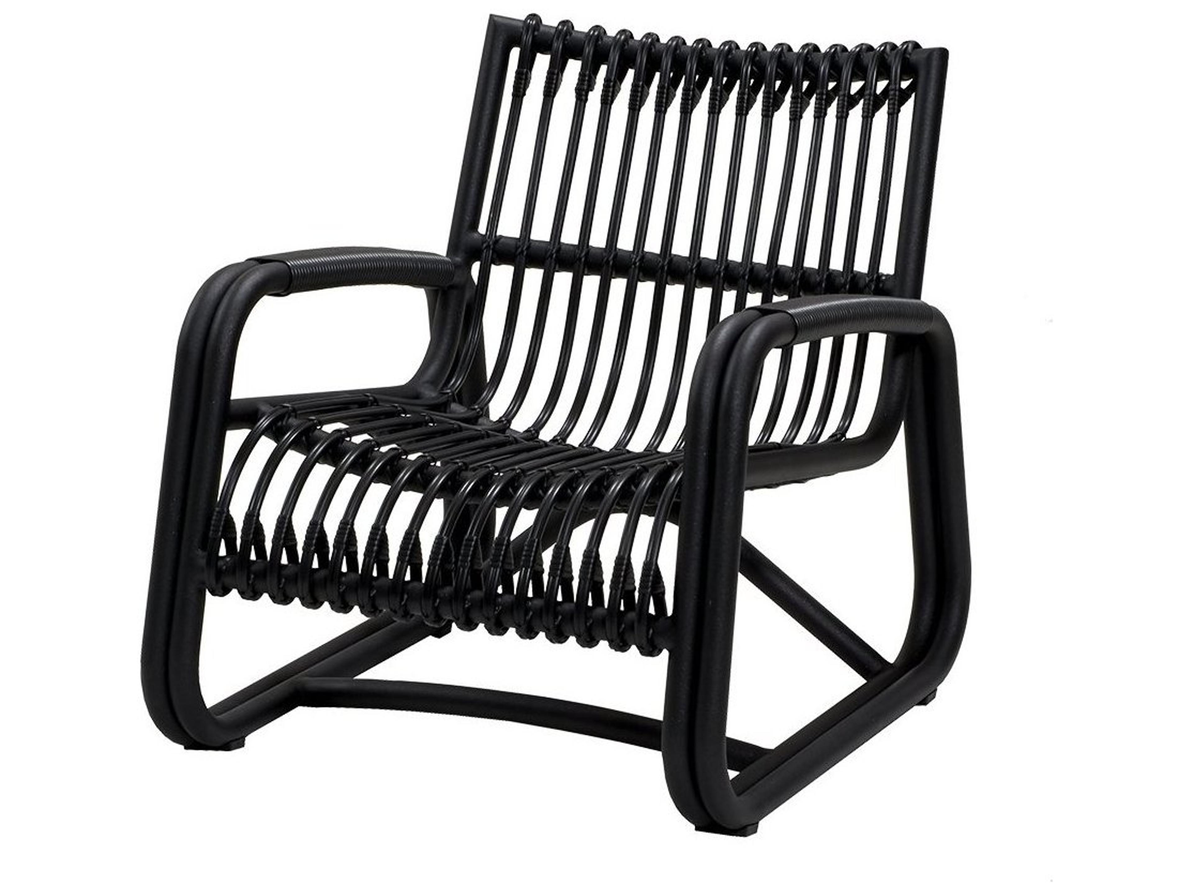 Cane Line Outdoor Curve Aluminum Wicker Lounge Chair