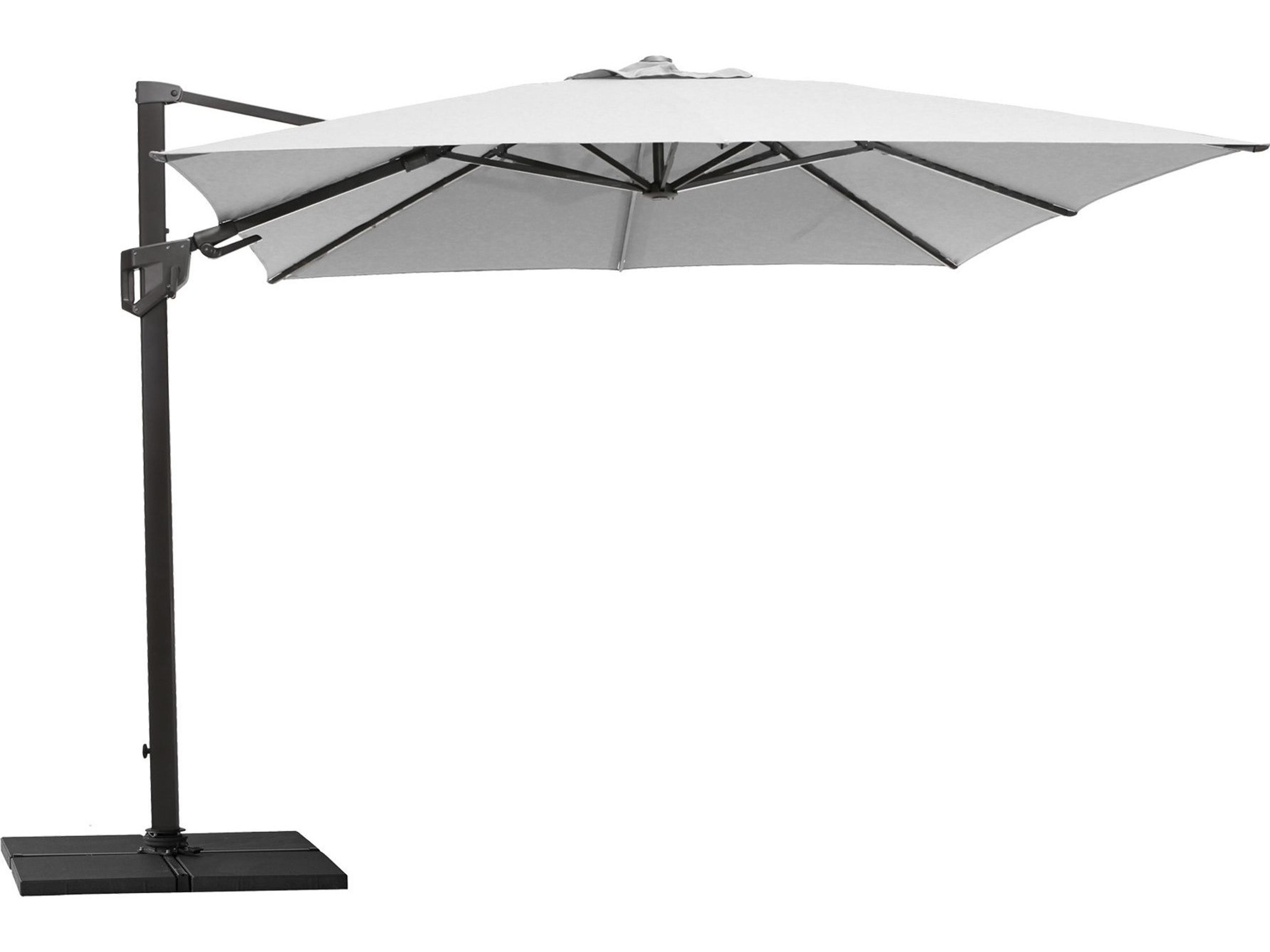 Parasol Hyde Luxe Aluminum 9.8 Foot Square Tilt Umbrella