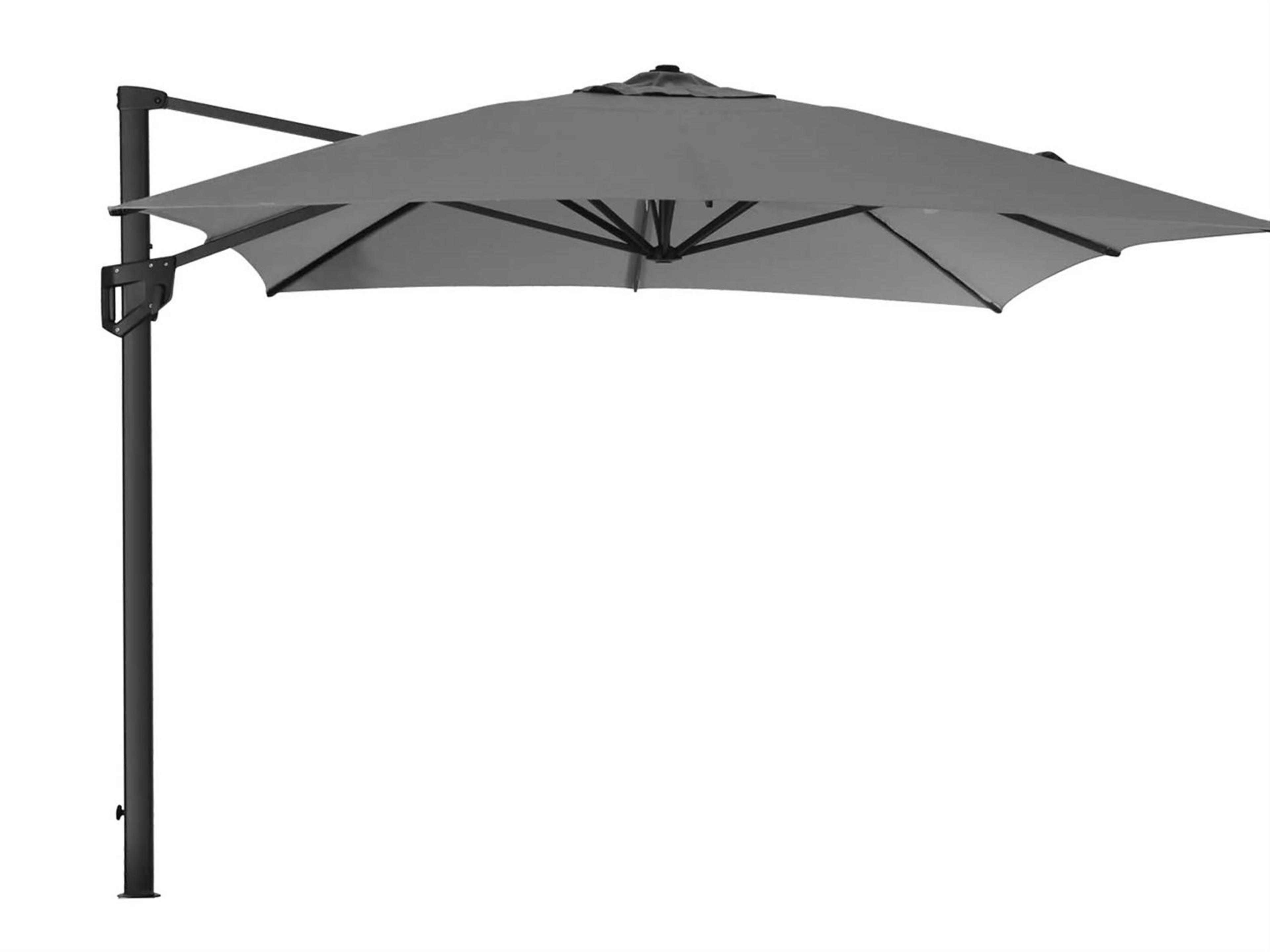 Parasol Hyde Luxe Aluminum 9.8 Foot Square Tilt Hanging Umbrella