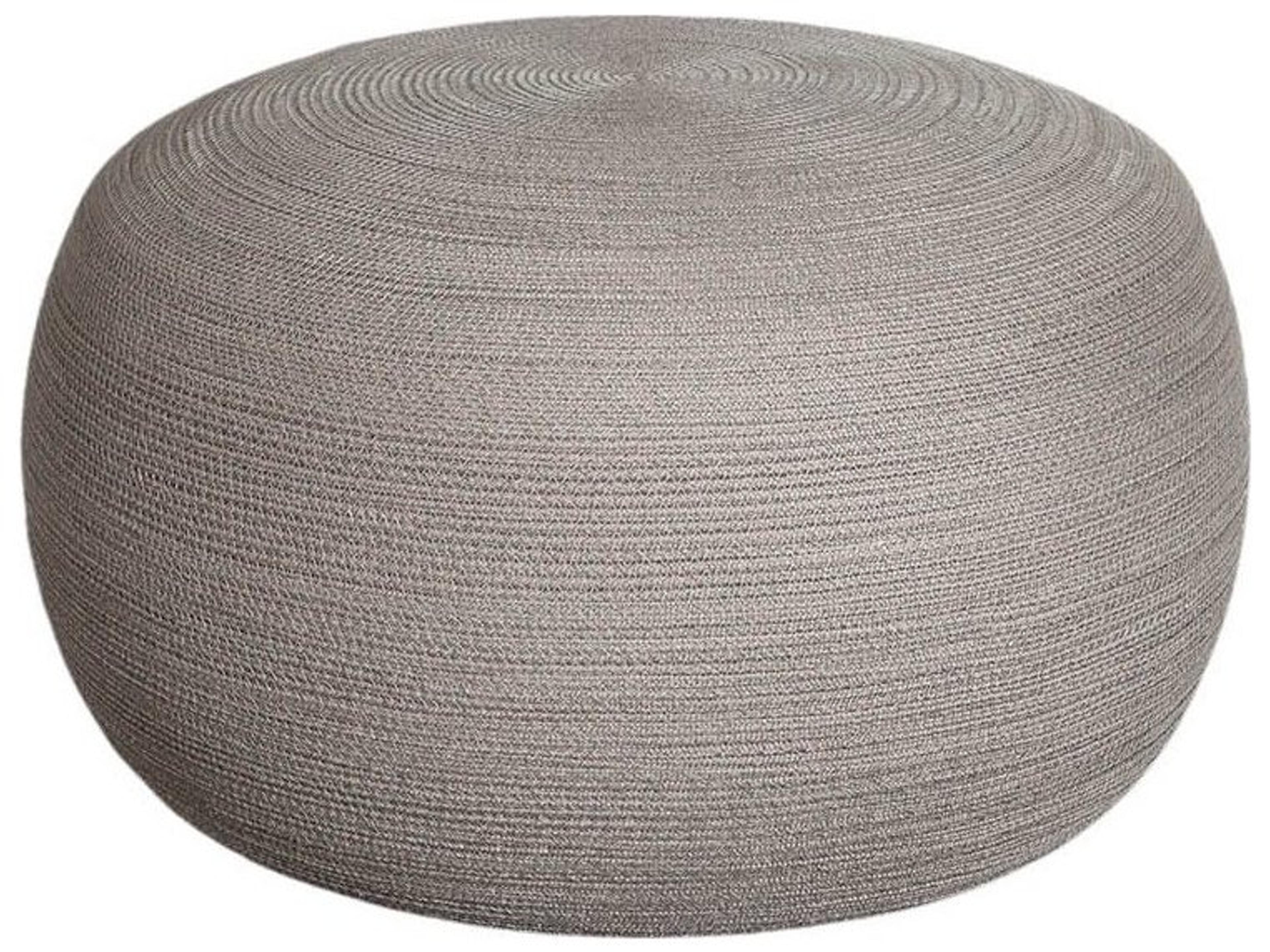 Cane Line Outdoor Circle Soft Rope Large Footstool