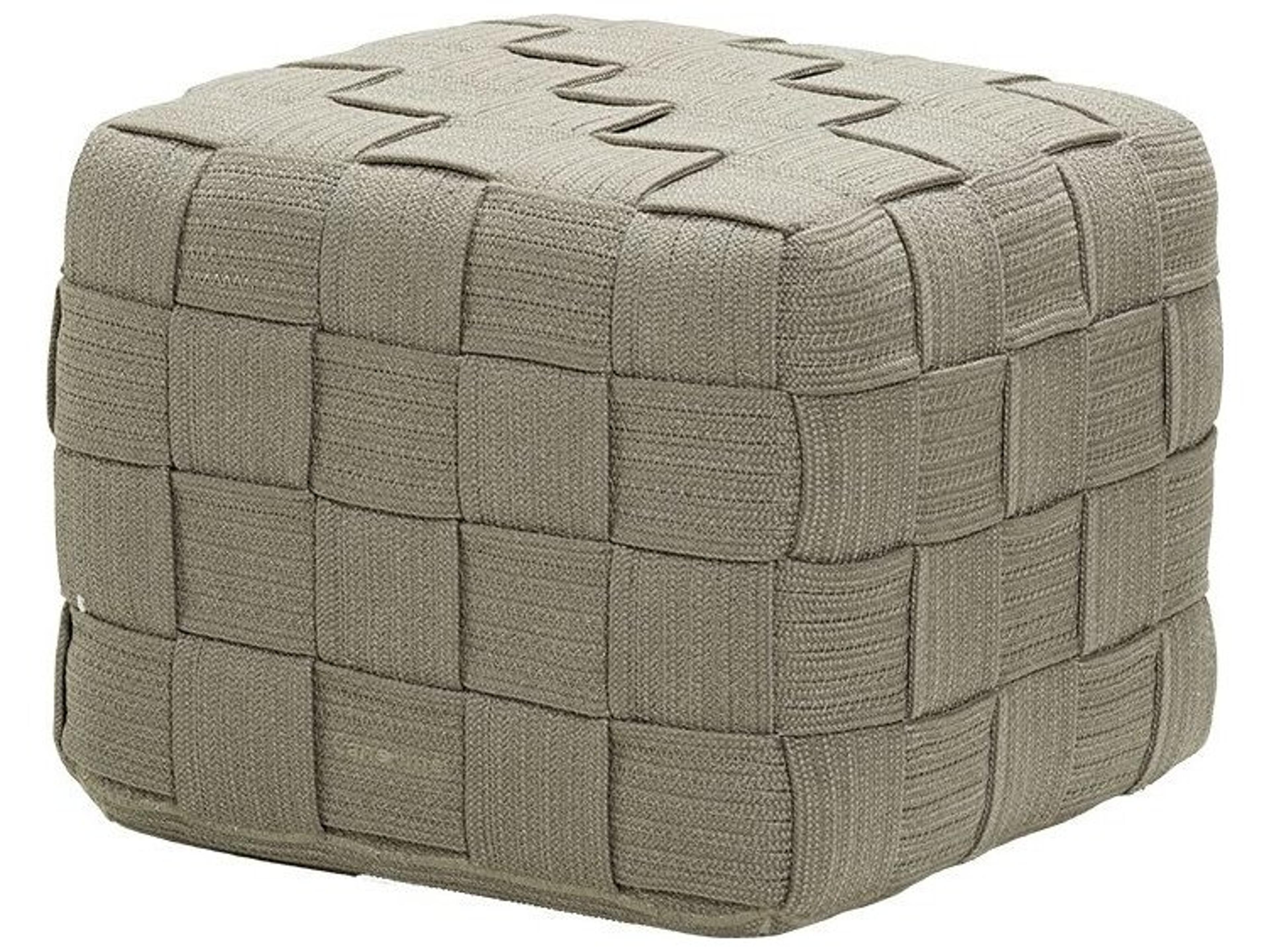 Cane Line Outdoor Cube Soft Rope Footstool