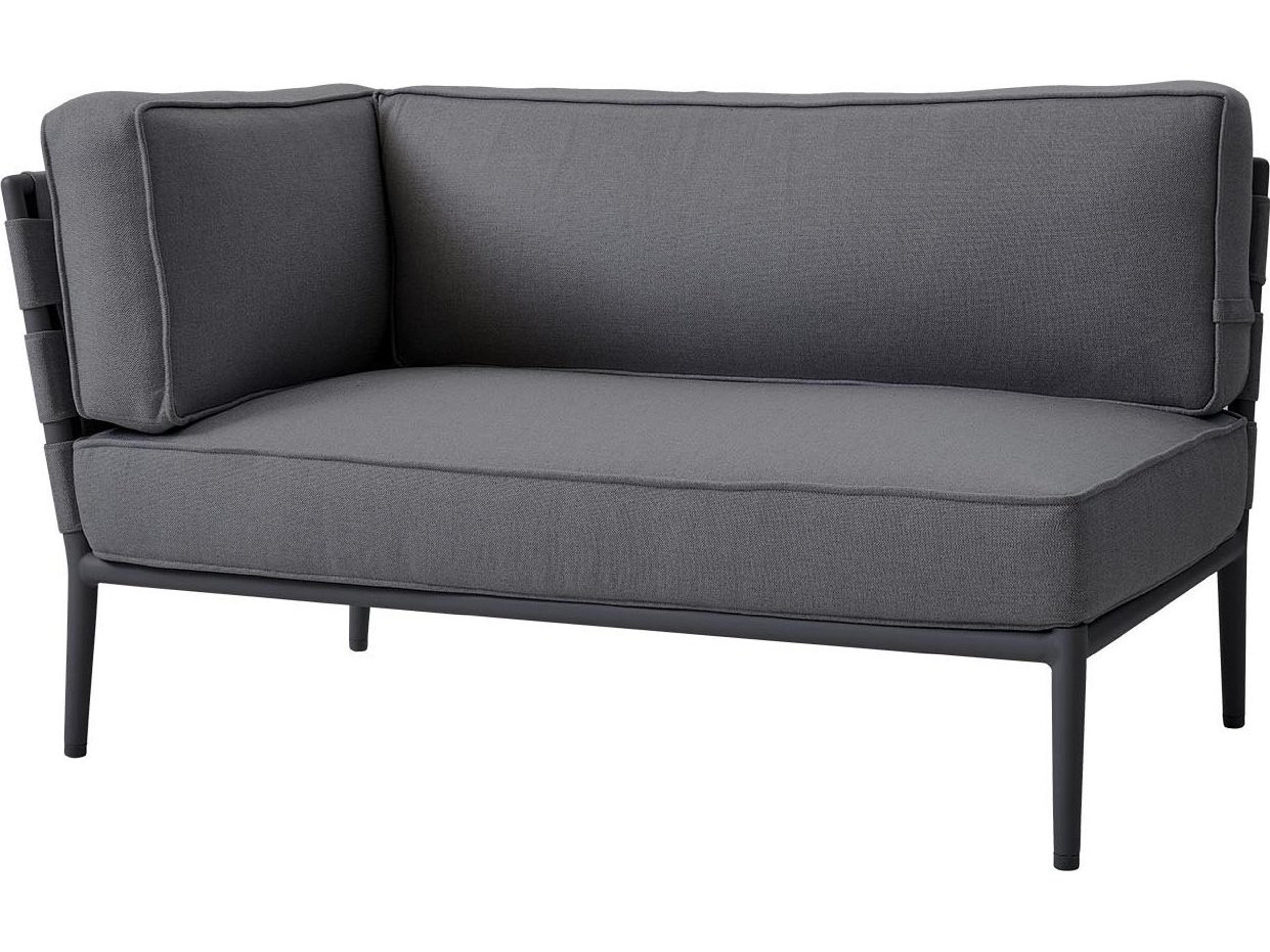 Conic Aluminum Cushion Right Arm Sofa