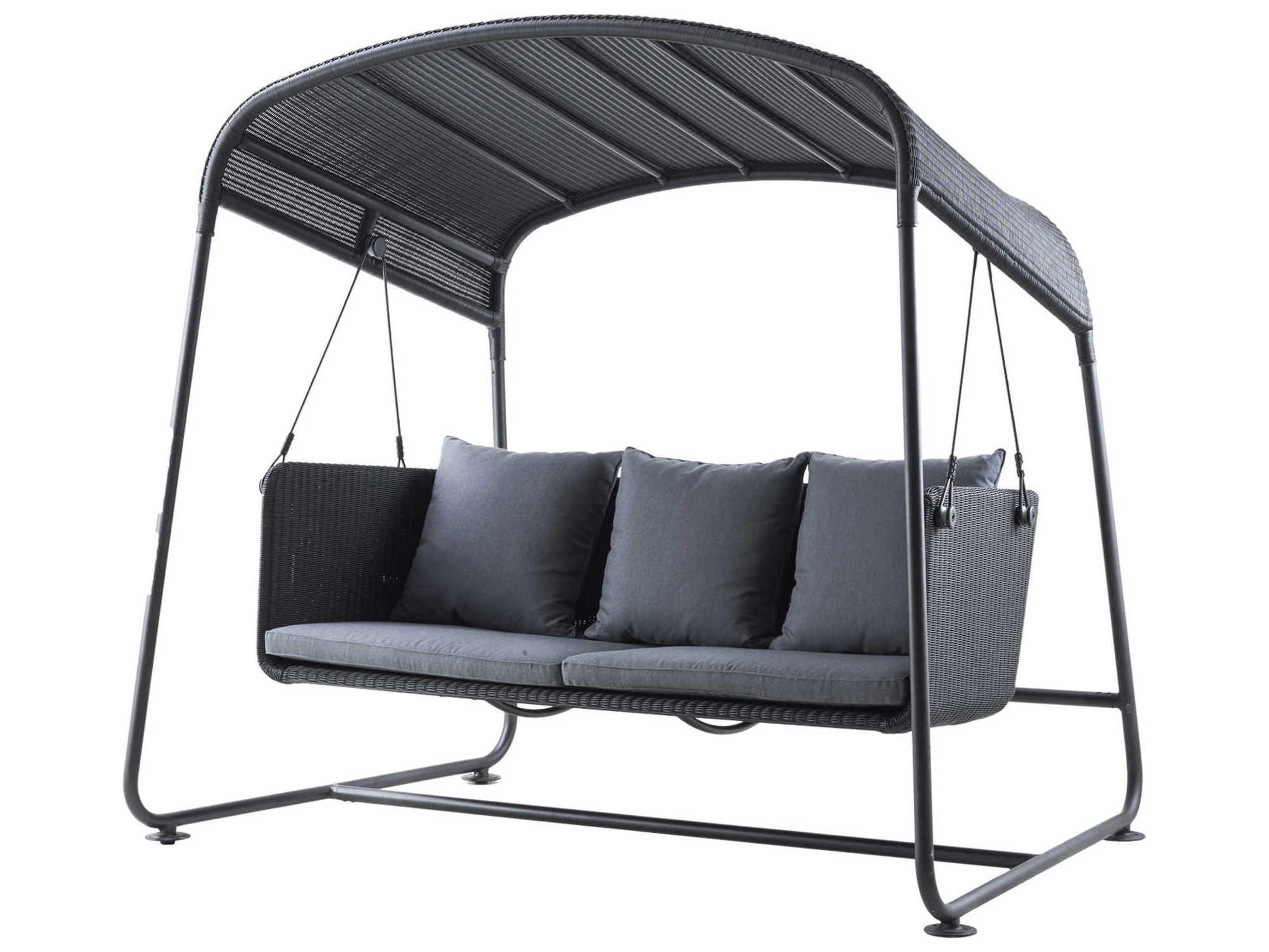 Cave Graphite Weave Aluminum Swing in Grey
