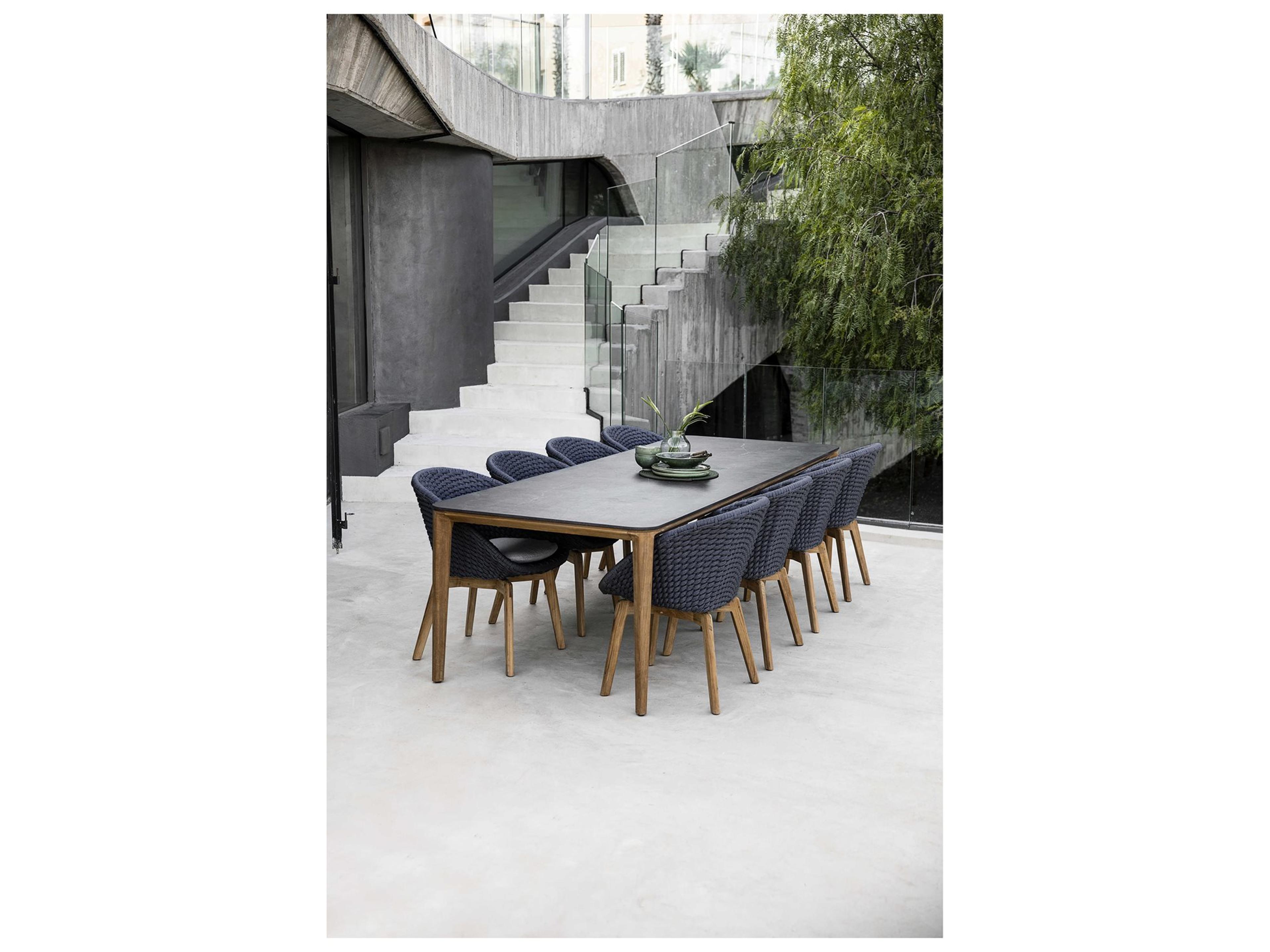 Aspect Teak Wicker Dining Set