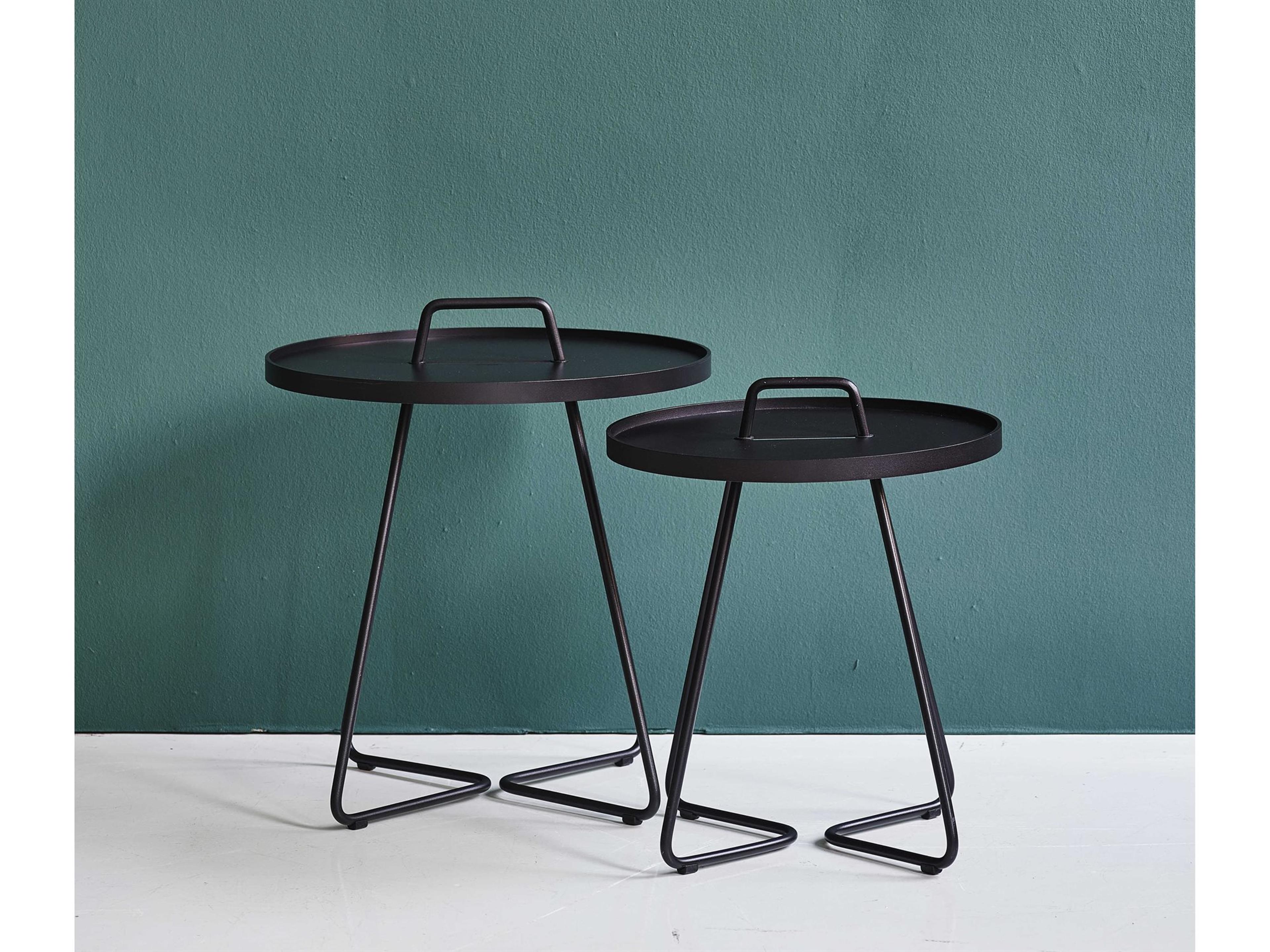 On-the-Move Aluminum End Table Set