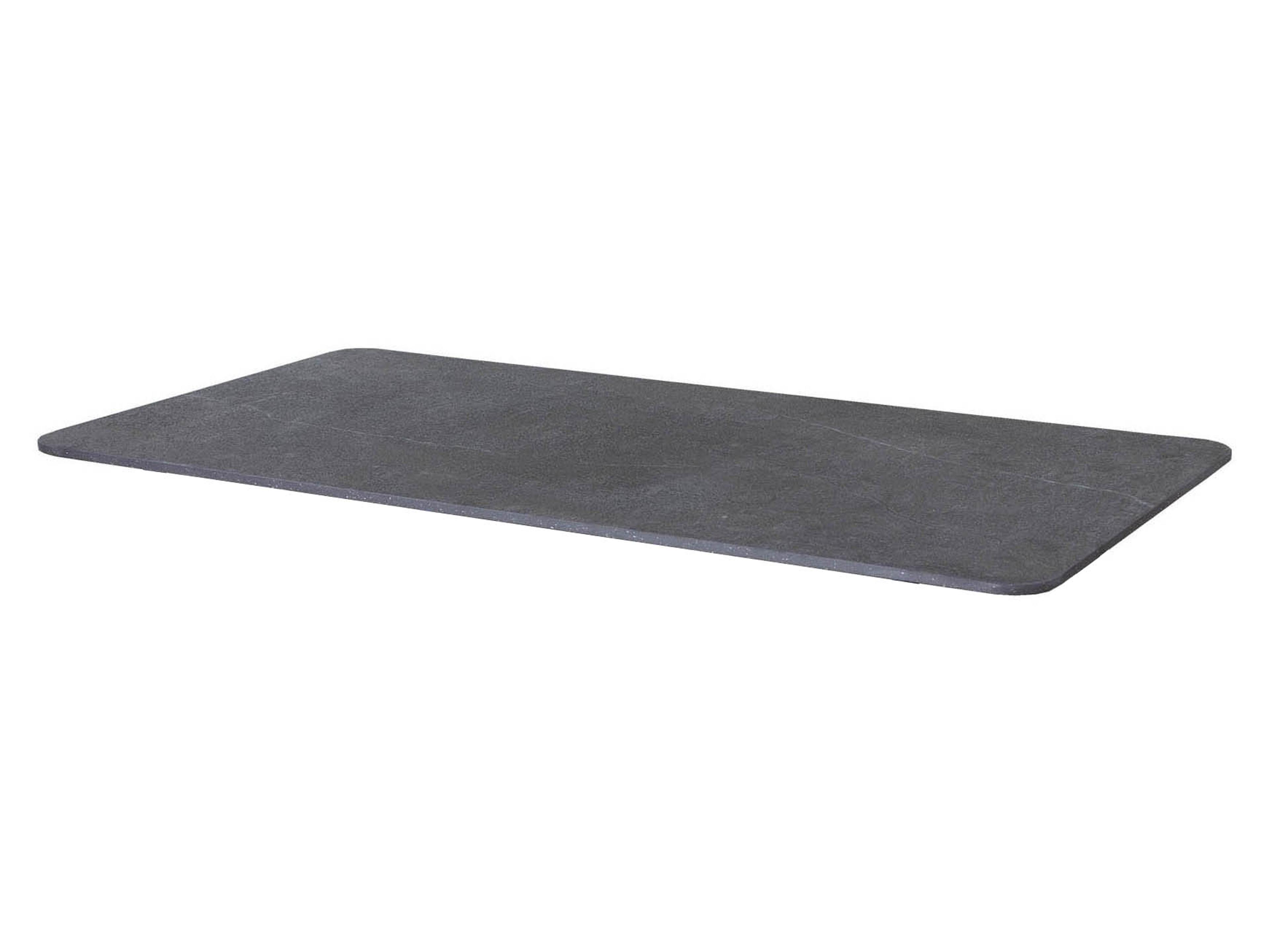 Twist Rectangular Ceramic Table Top Fossil Black