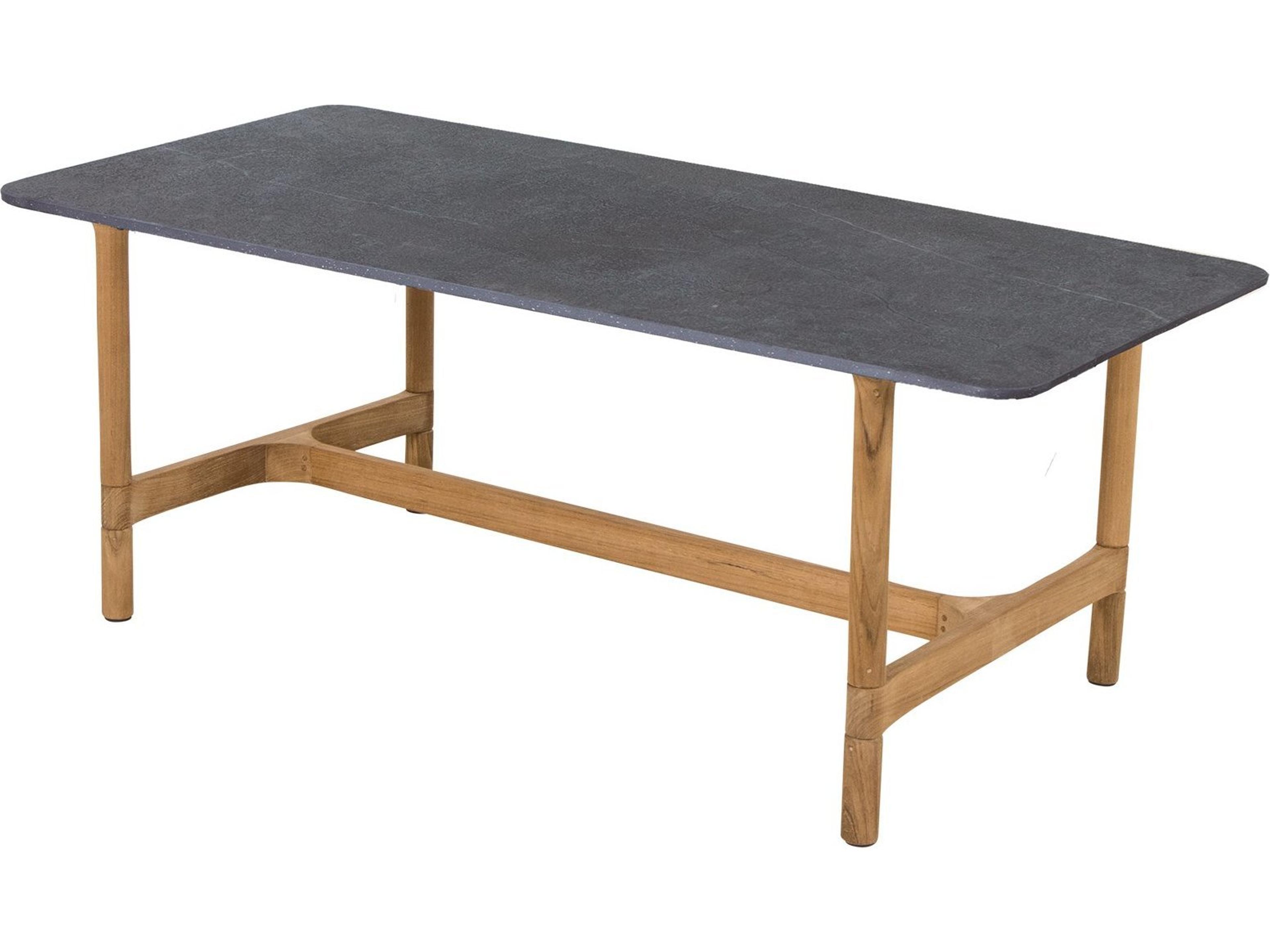 Cane Line Outdoor Twist Teak Rectangular Coffee Table