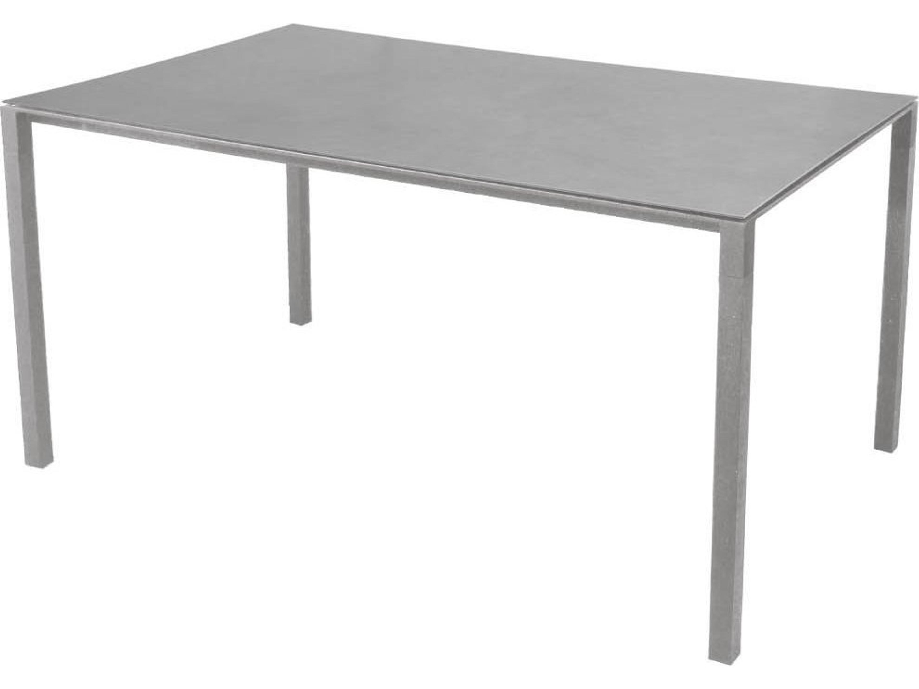 Cane Line Outdoor Pure Aluminum Rectangular Dining Table