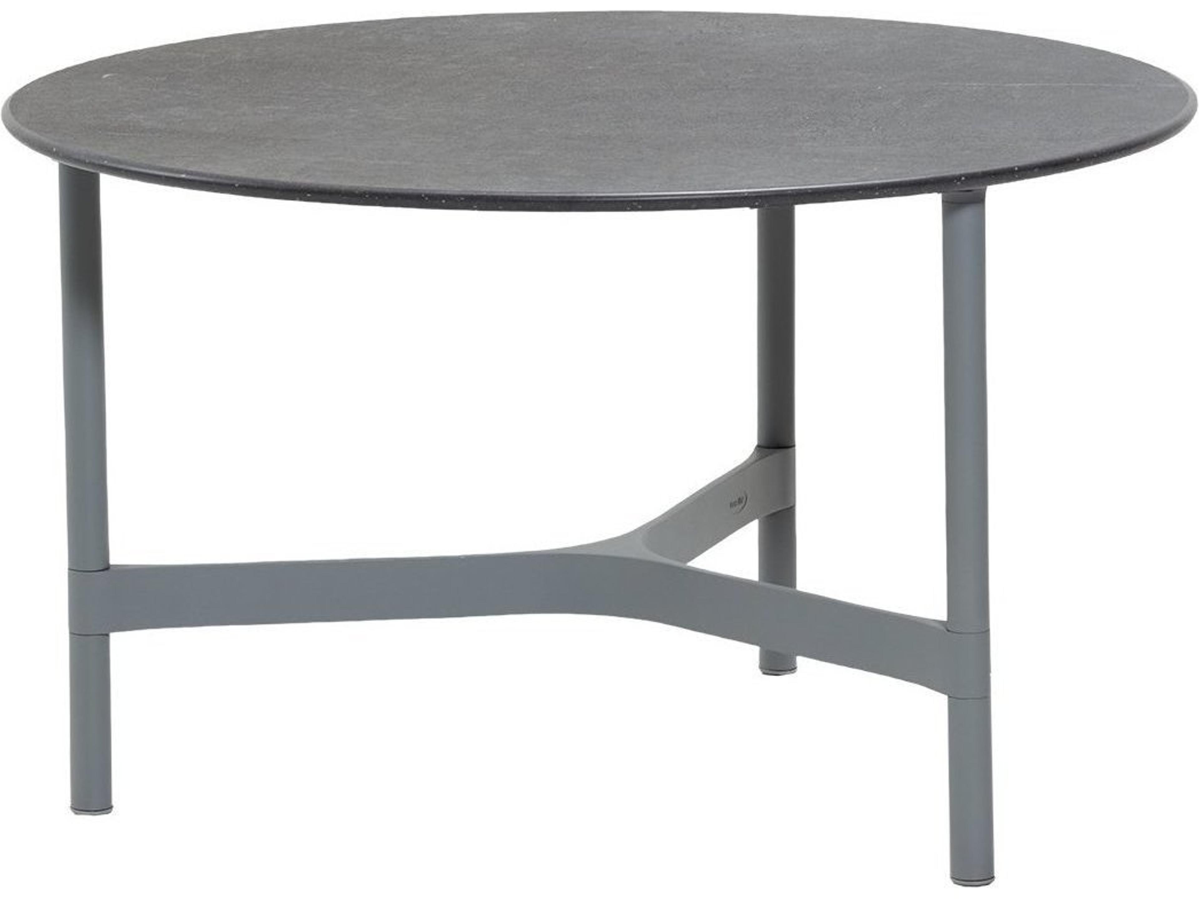 Twist Round Coffee Table Aluminum