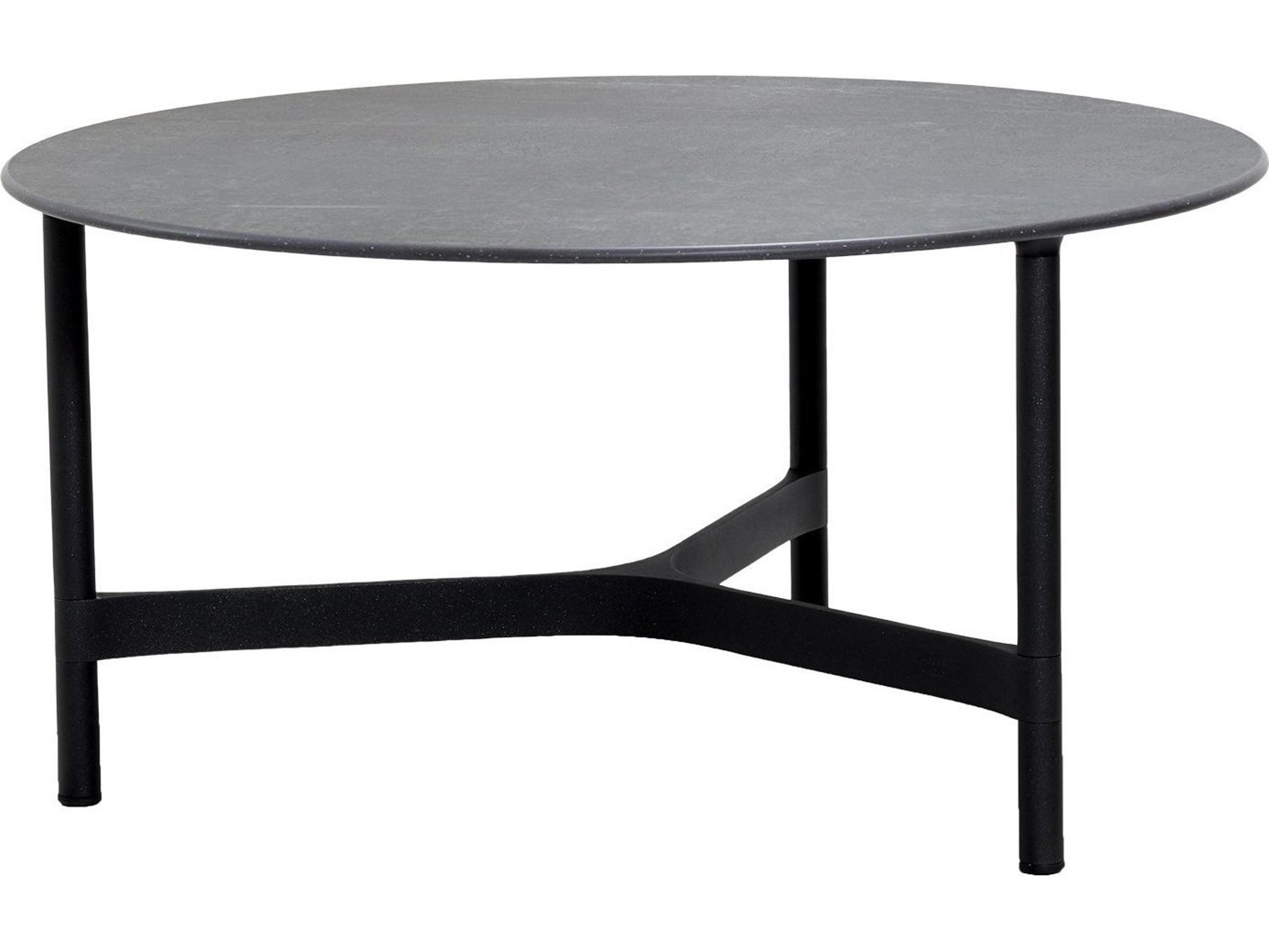 Twist Aluminum Round Coffee Table