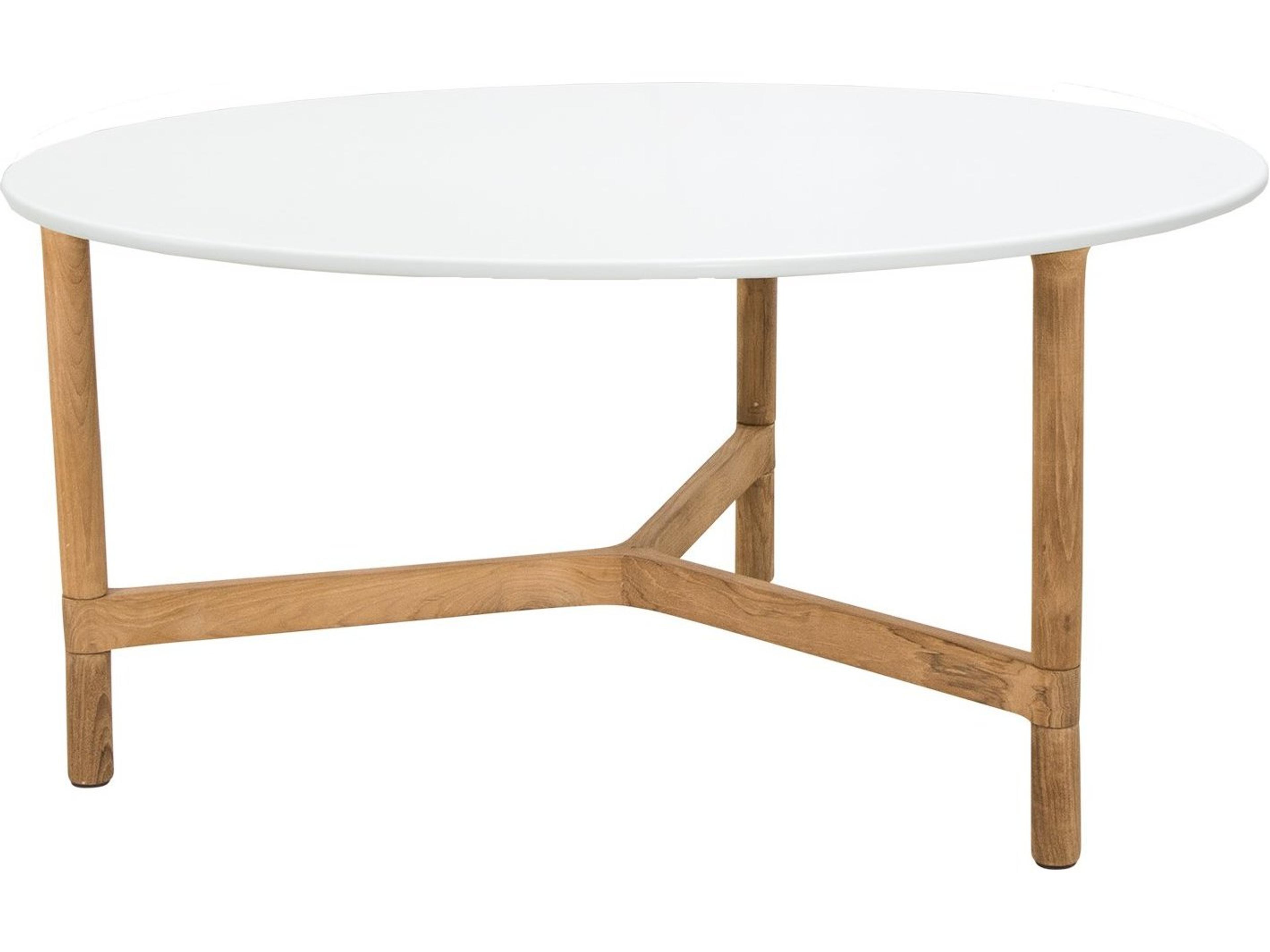 Cane Line Outdoor Twist Teak Large Round Coffee Table