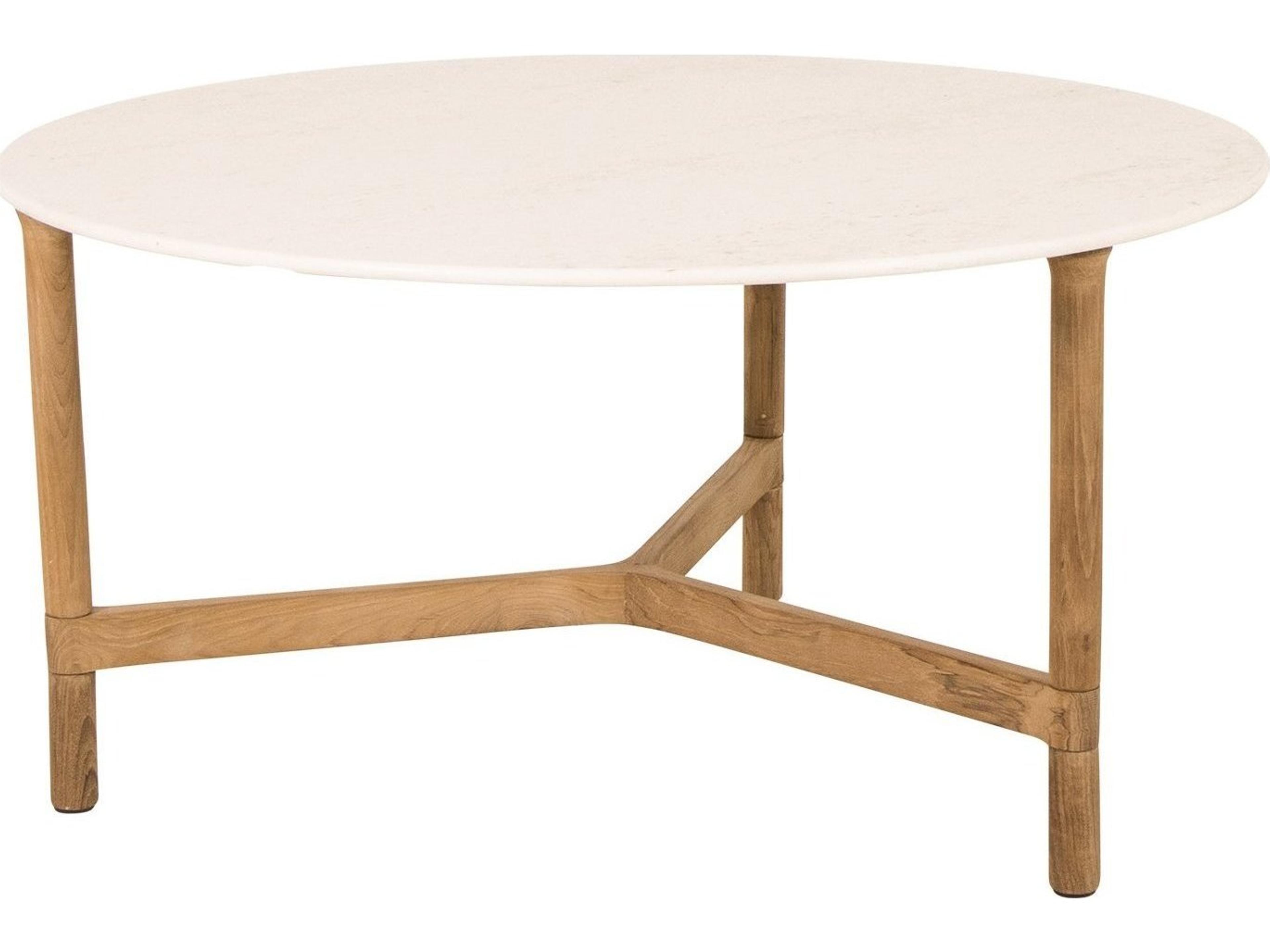 Cane Line Outdoor Twist Teak Large Round Coffee Table