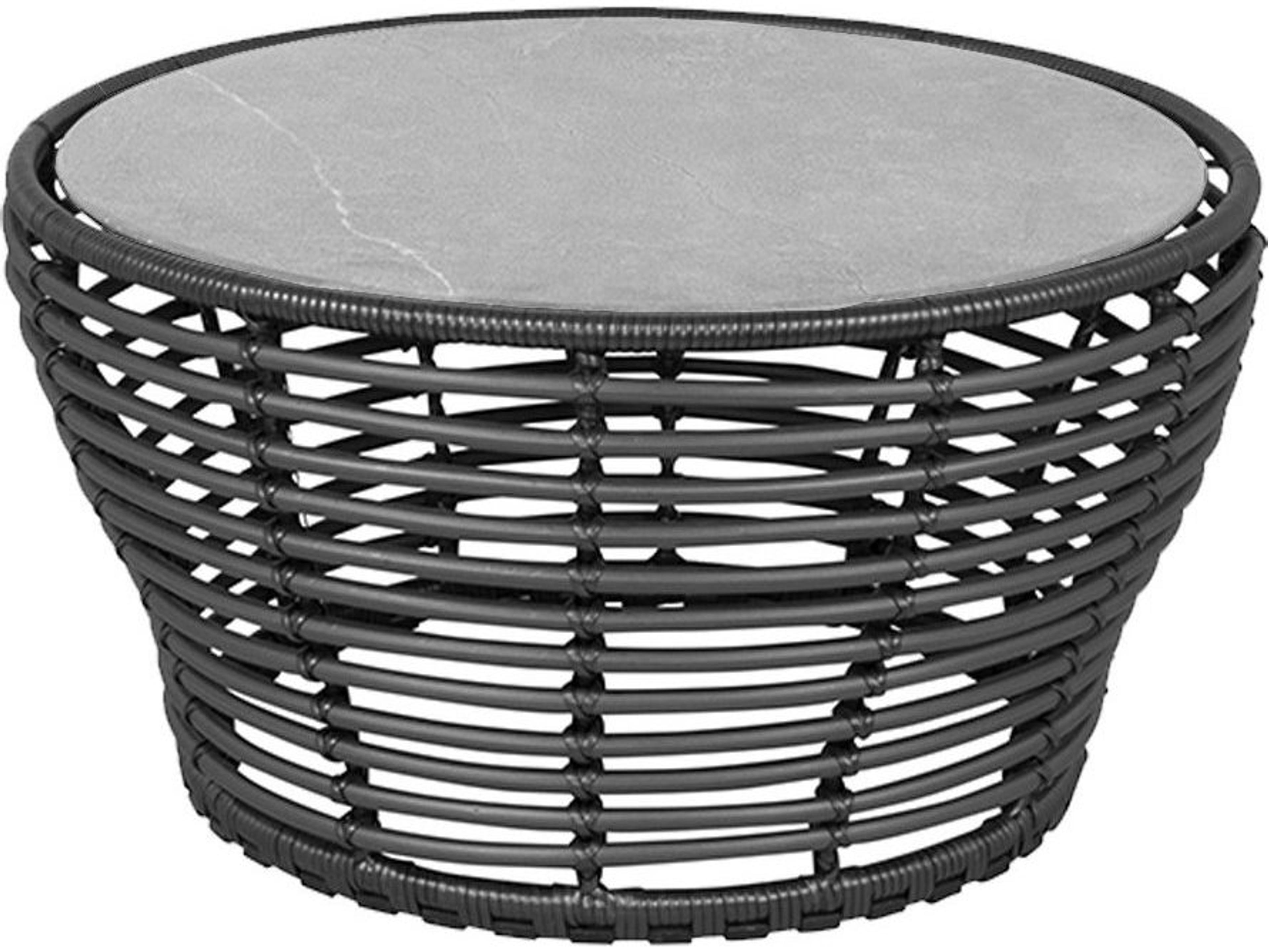 Cane Line Outdoor Basket Wicker Medium Round Coffee Table