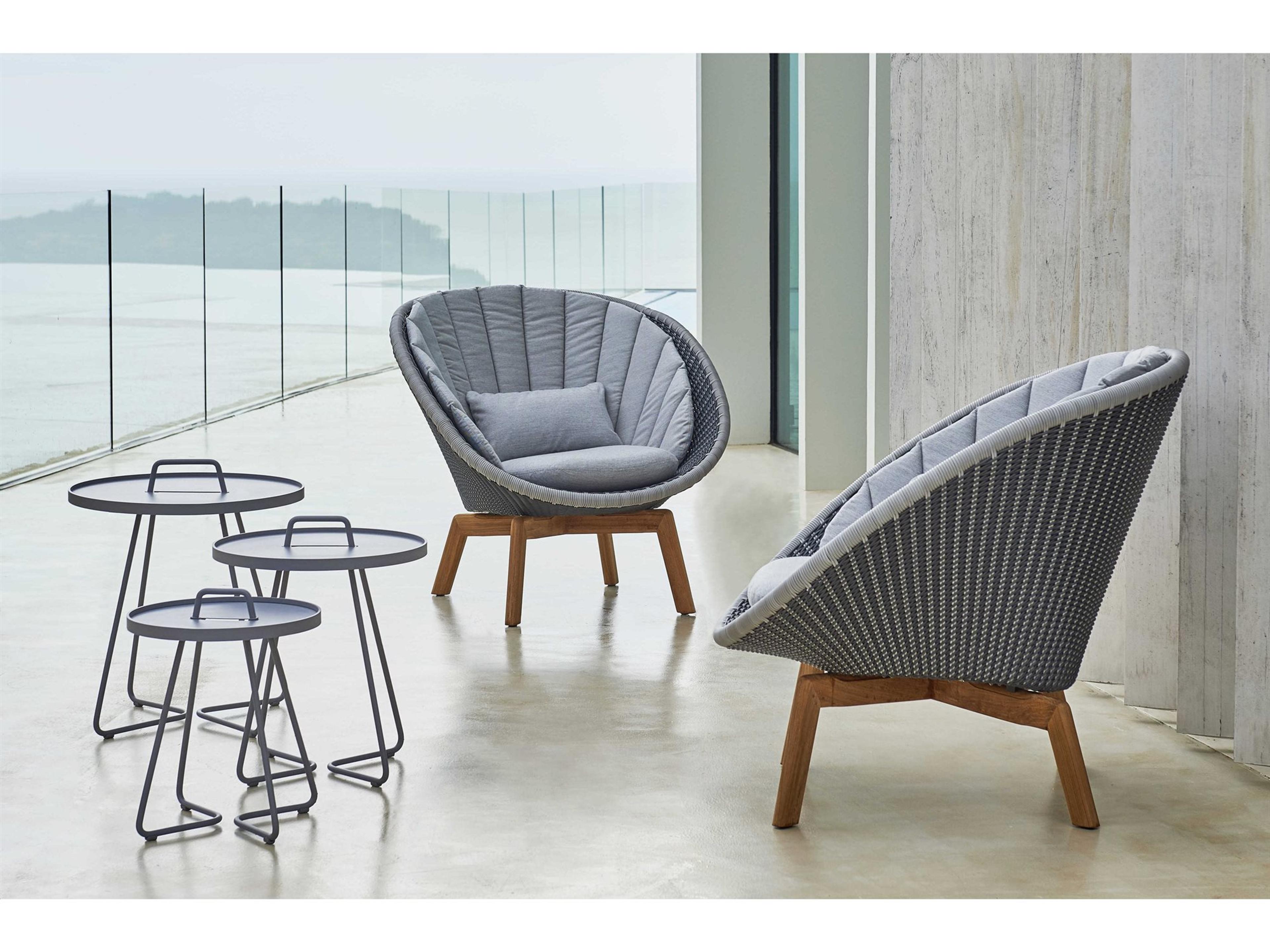 Peacock Teak Soft Rope Lounge Set