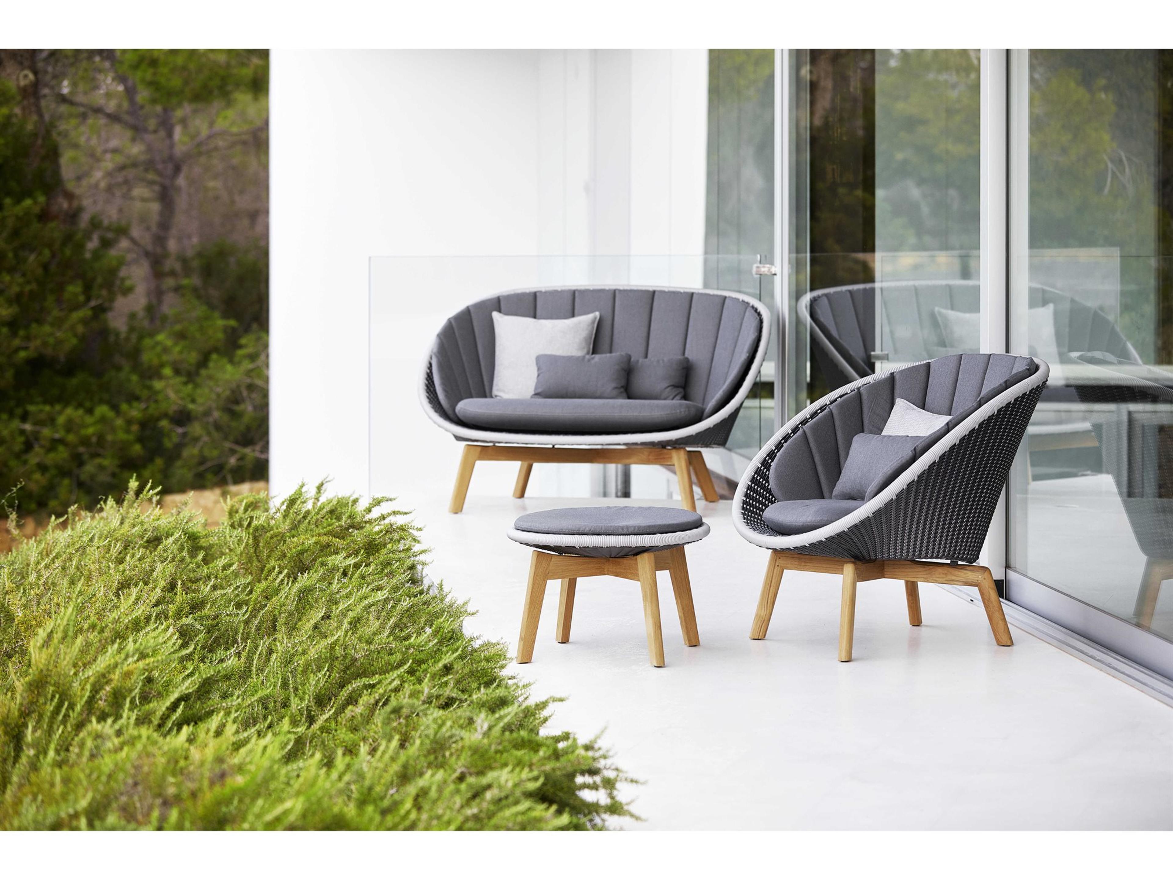 Peacock Teak Soft Rope Lounge Set